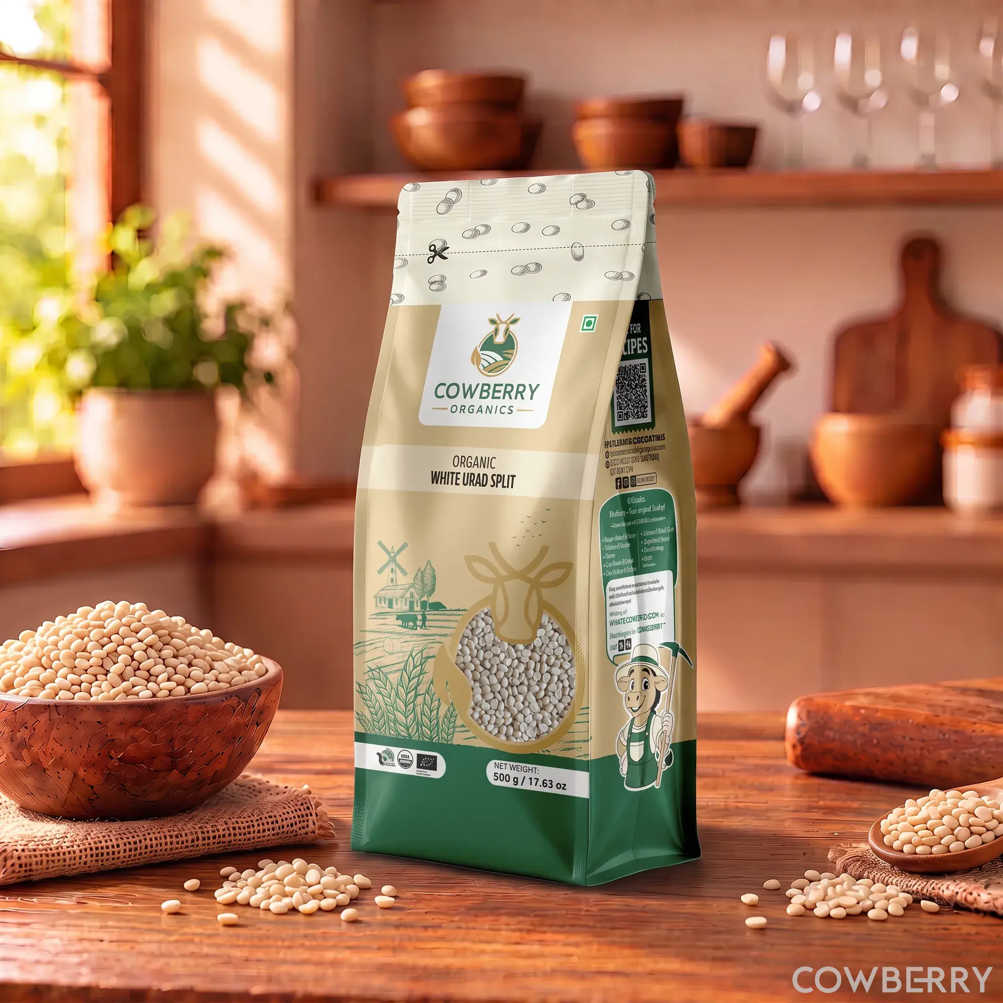 Organic White Urad Split