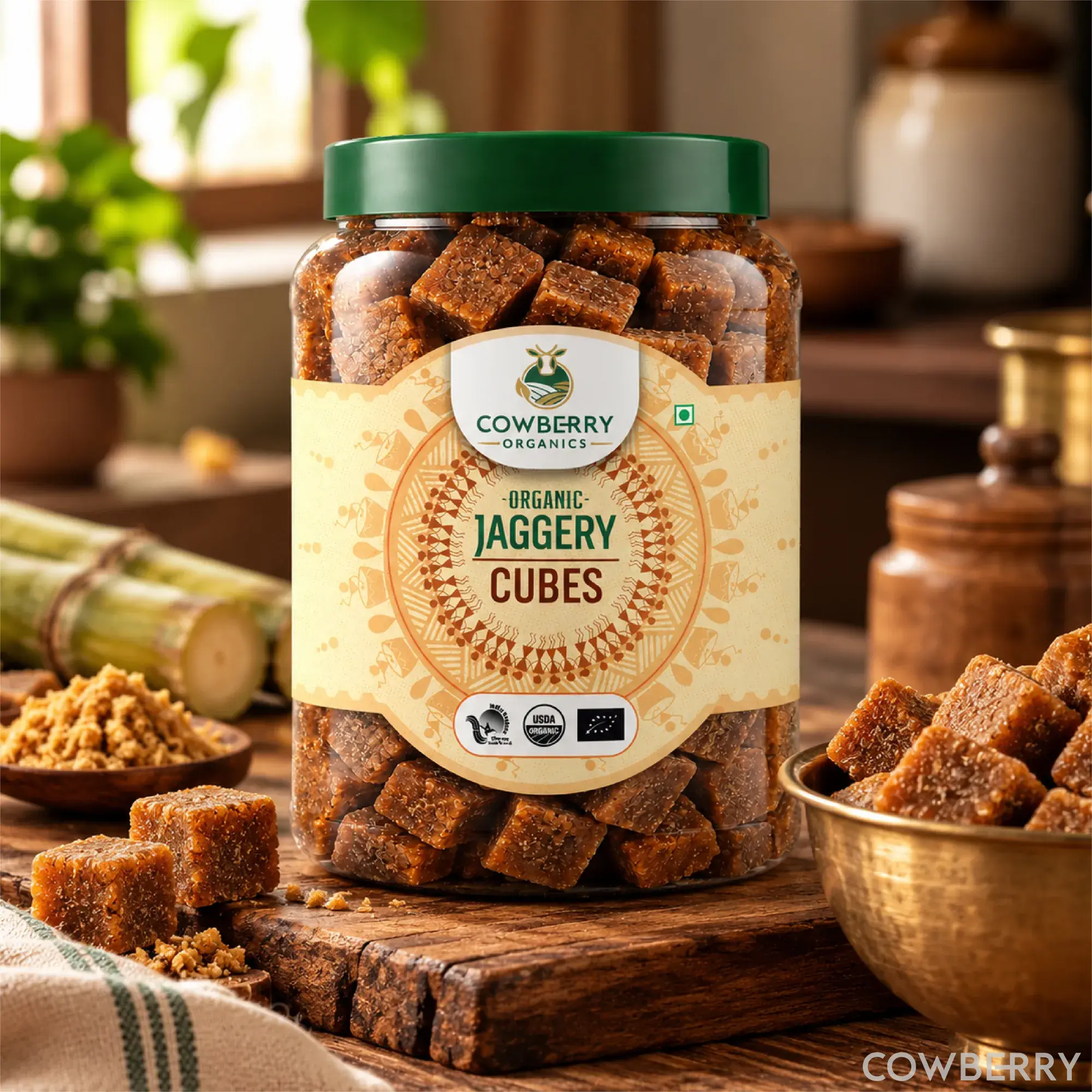 Organic Jaggery Cubes