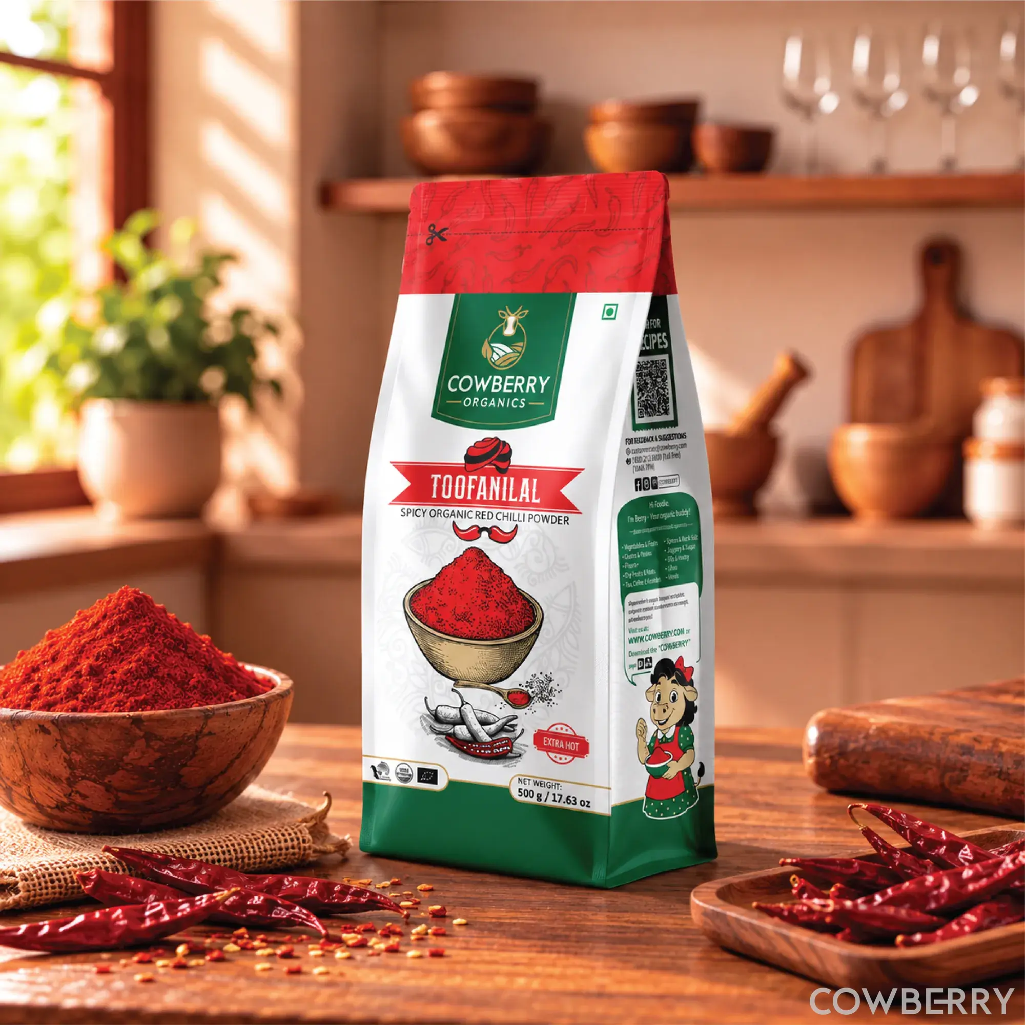 Organic Toofanilal (Red Chilli Powder)