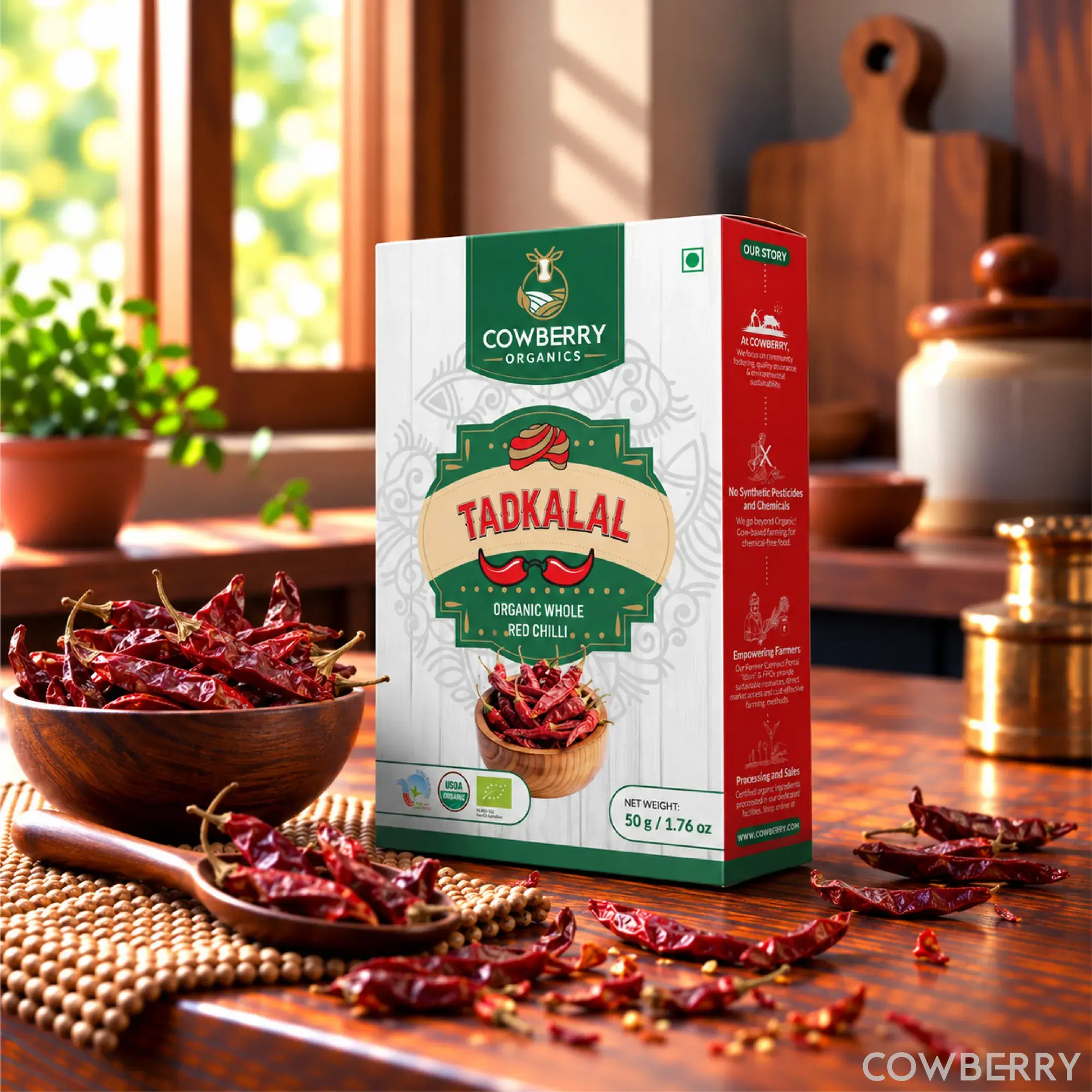 Organic Tadkalal Red Chilli Whole