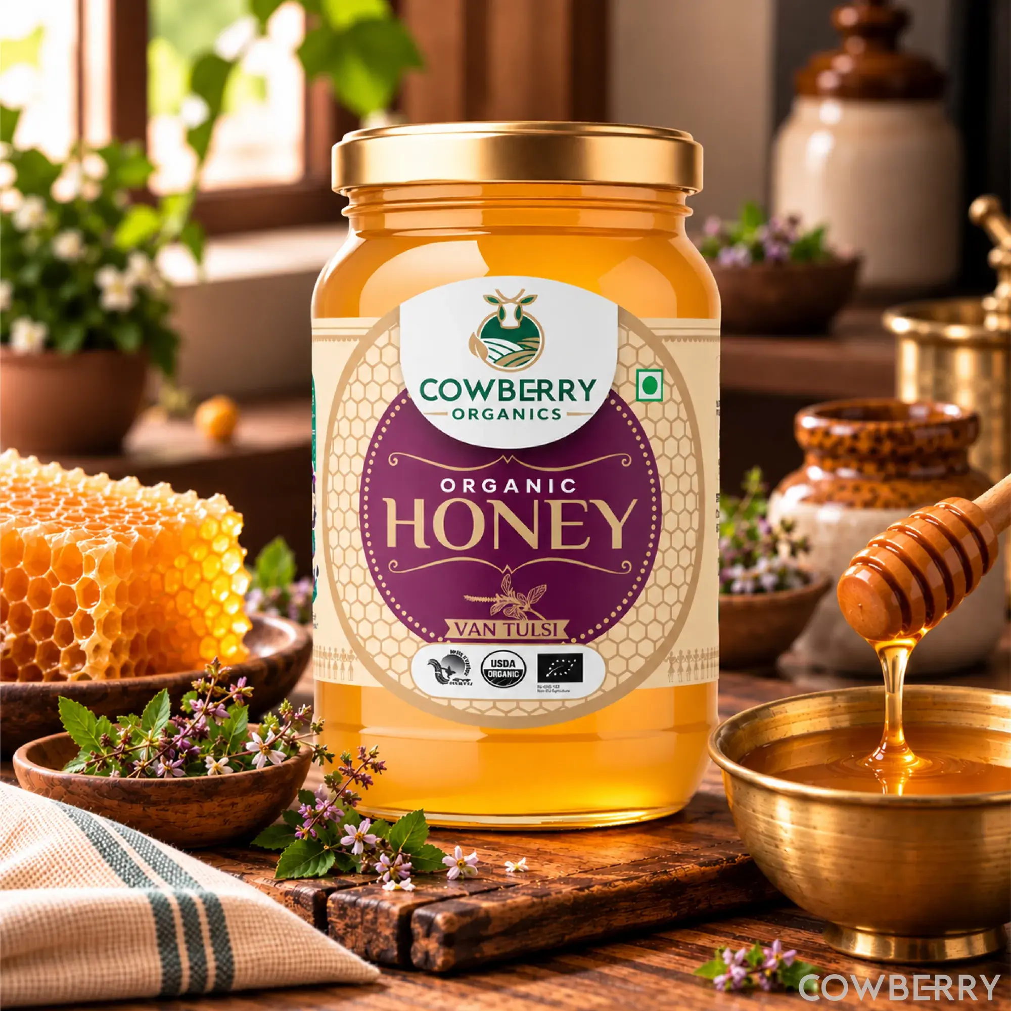 Organic Tulsi Honey