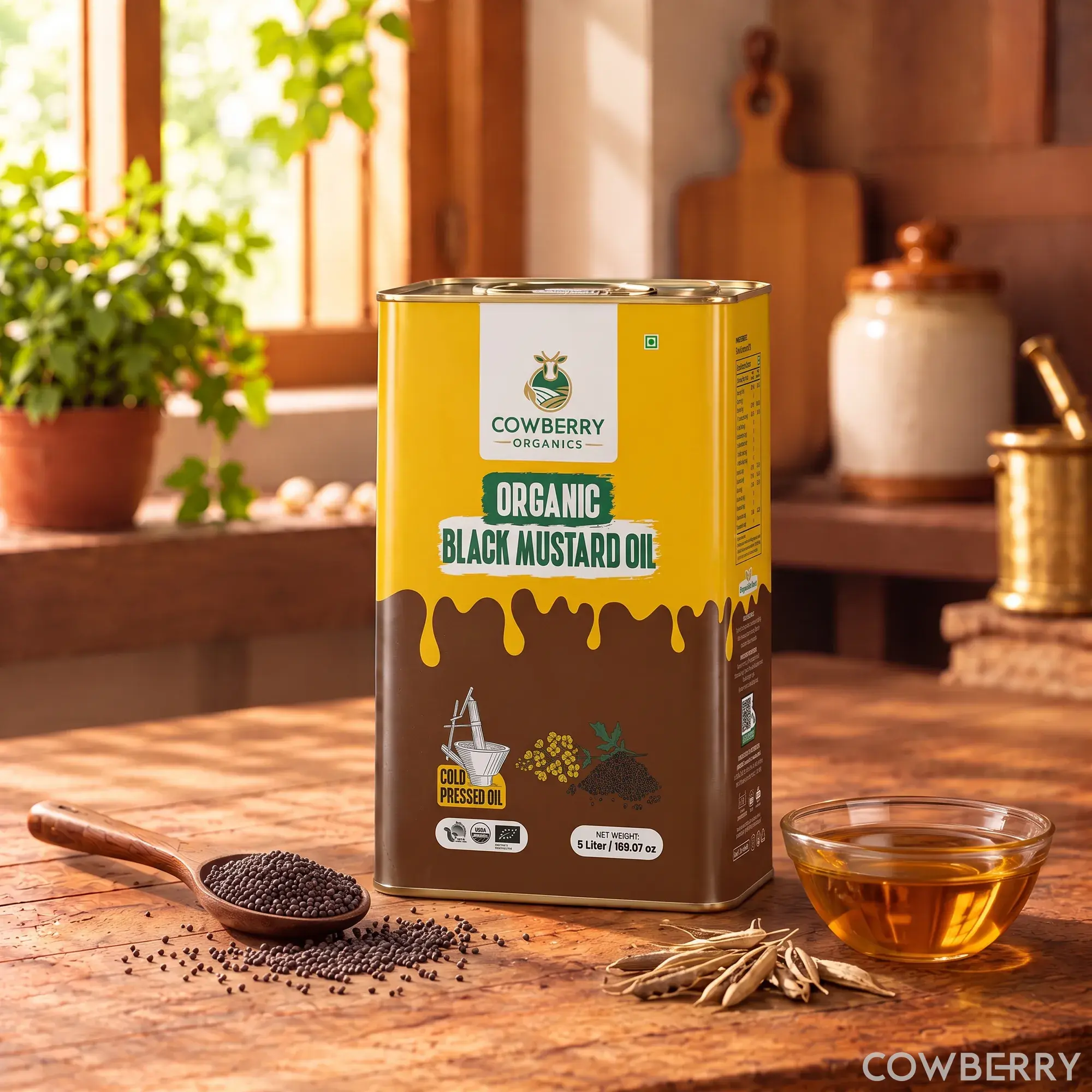 Organic Cold Pressed Mustard Oil