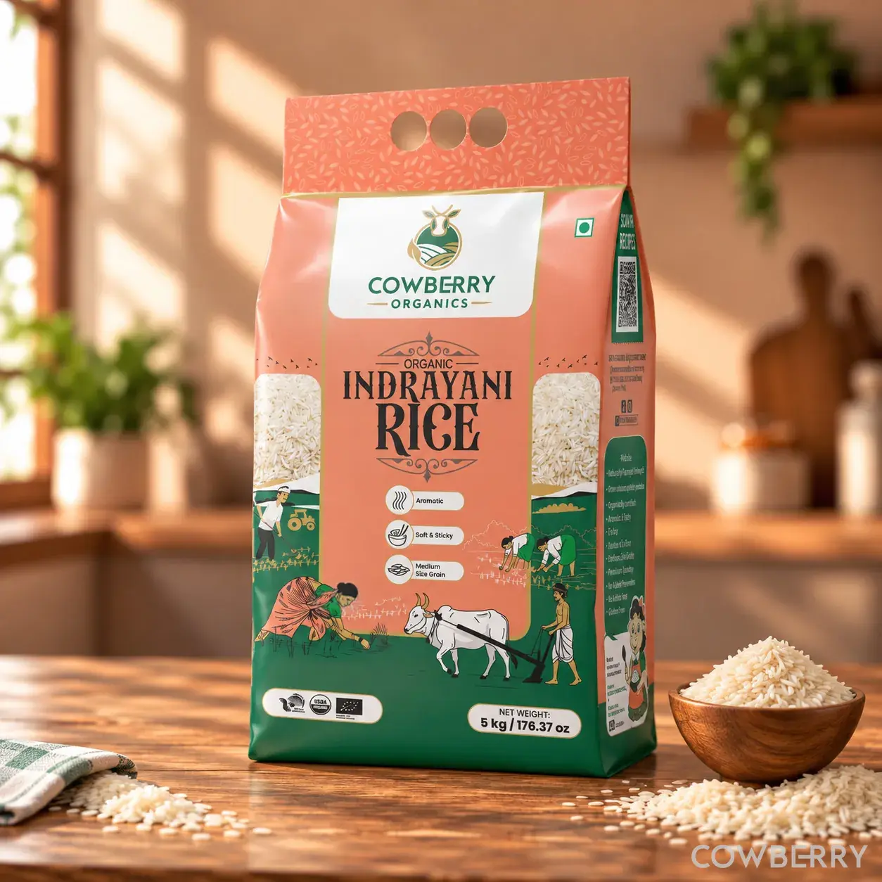 Organic Indrayani Rice