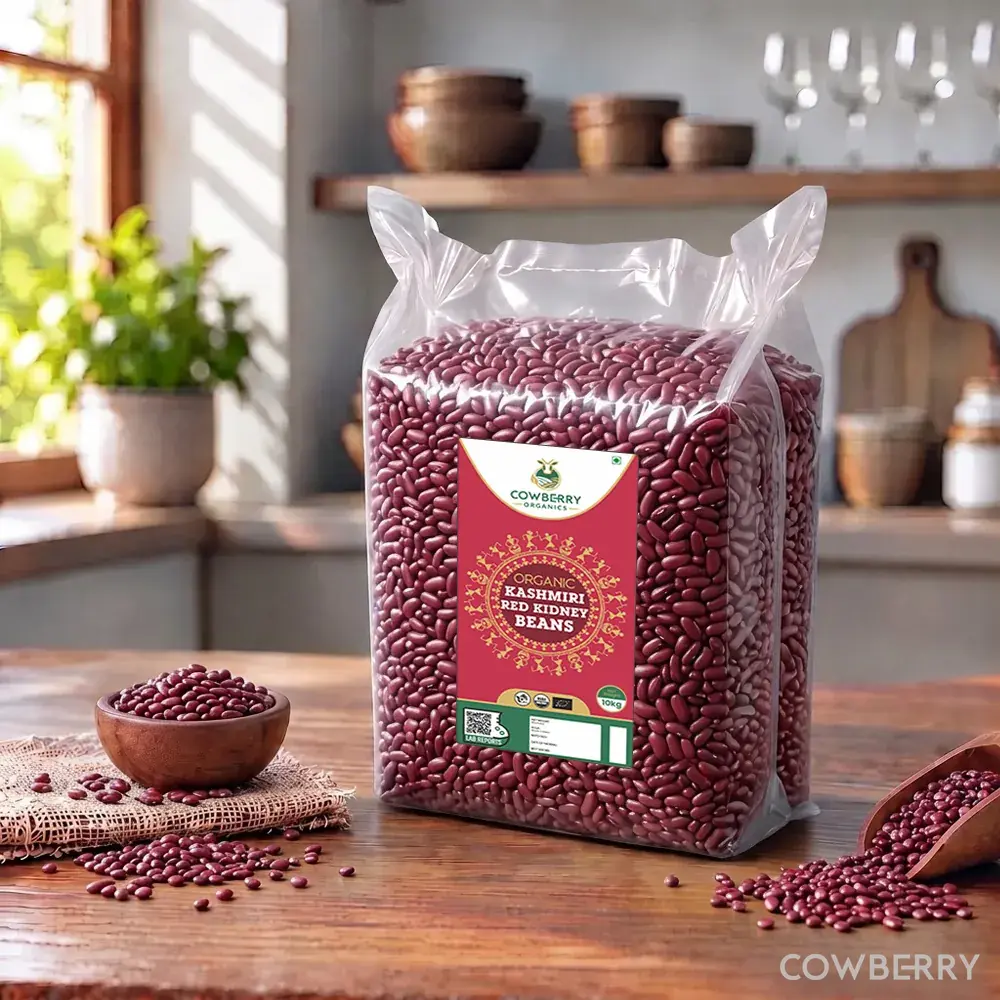Organic Kashmiri Red Kidney Beans (Rajma)