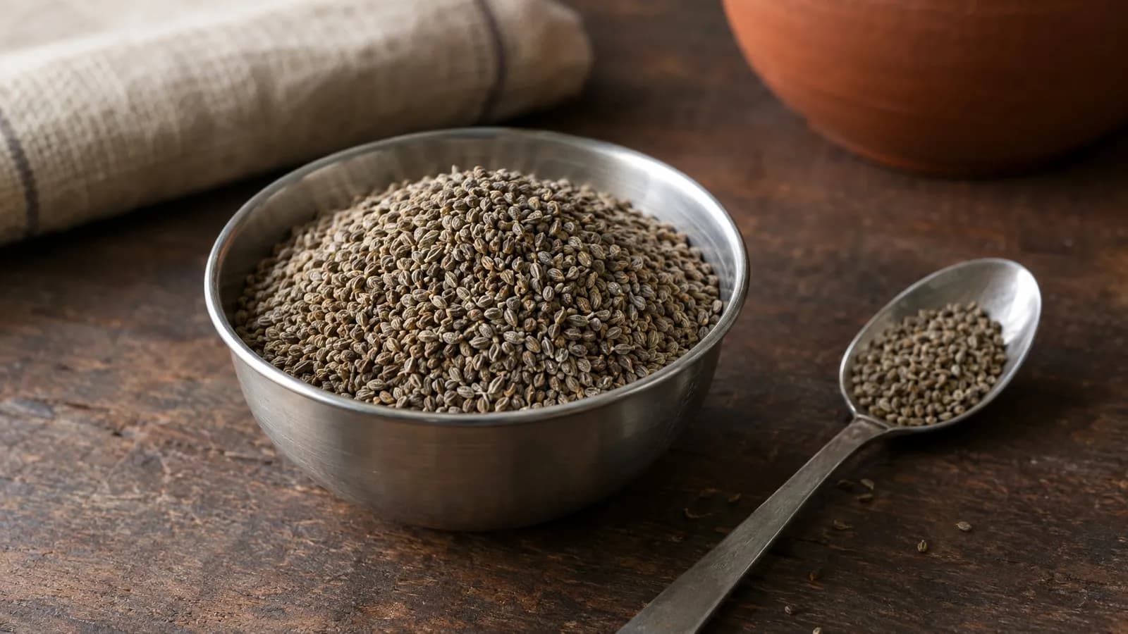 Carom seeds nutritional value per 100g: calories, protein and minerals