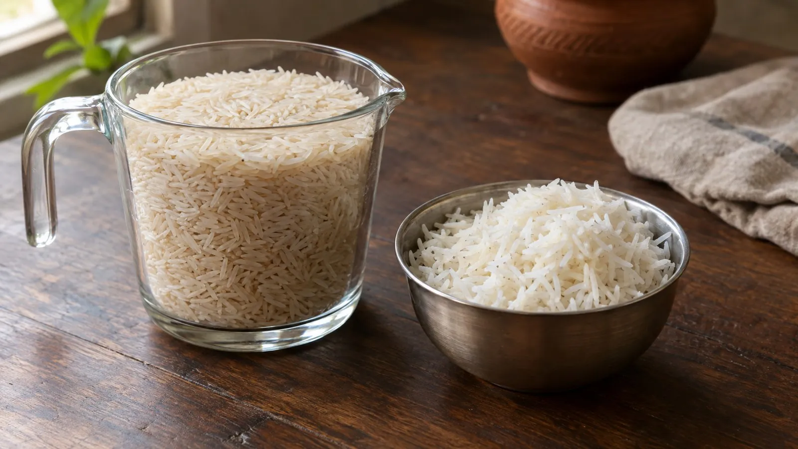 Basmati rice calories, protein and carbs per 100g