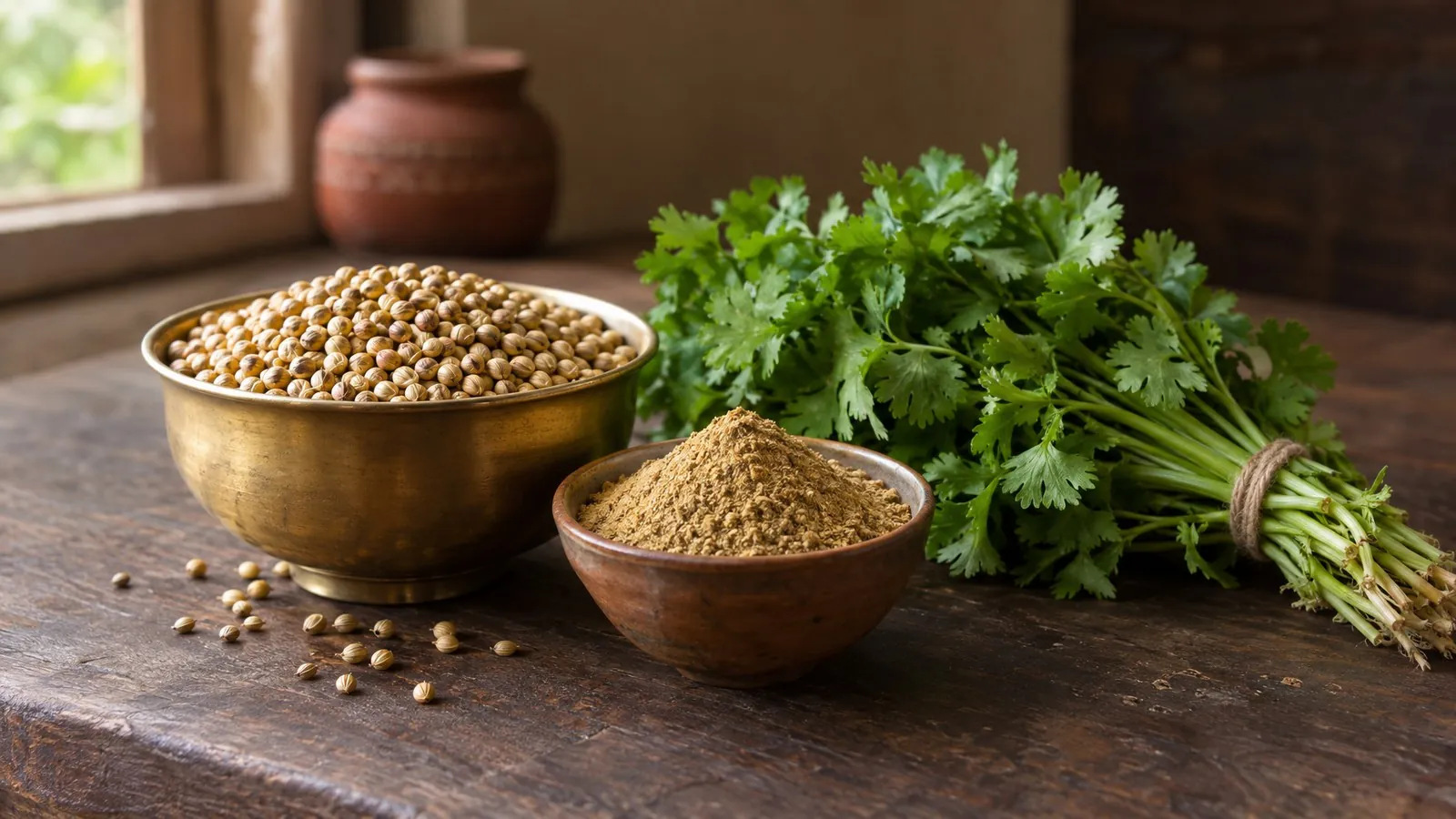 Coriander seeds (dhania): names, nutrition, benefits and uses