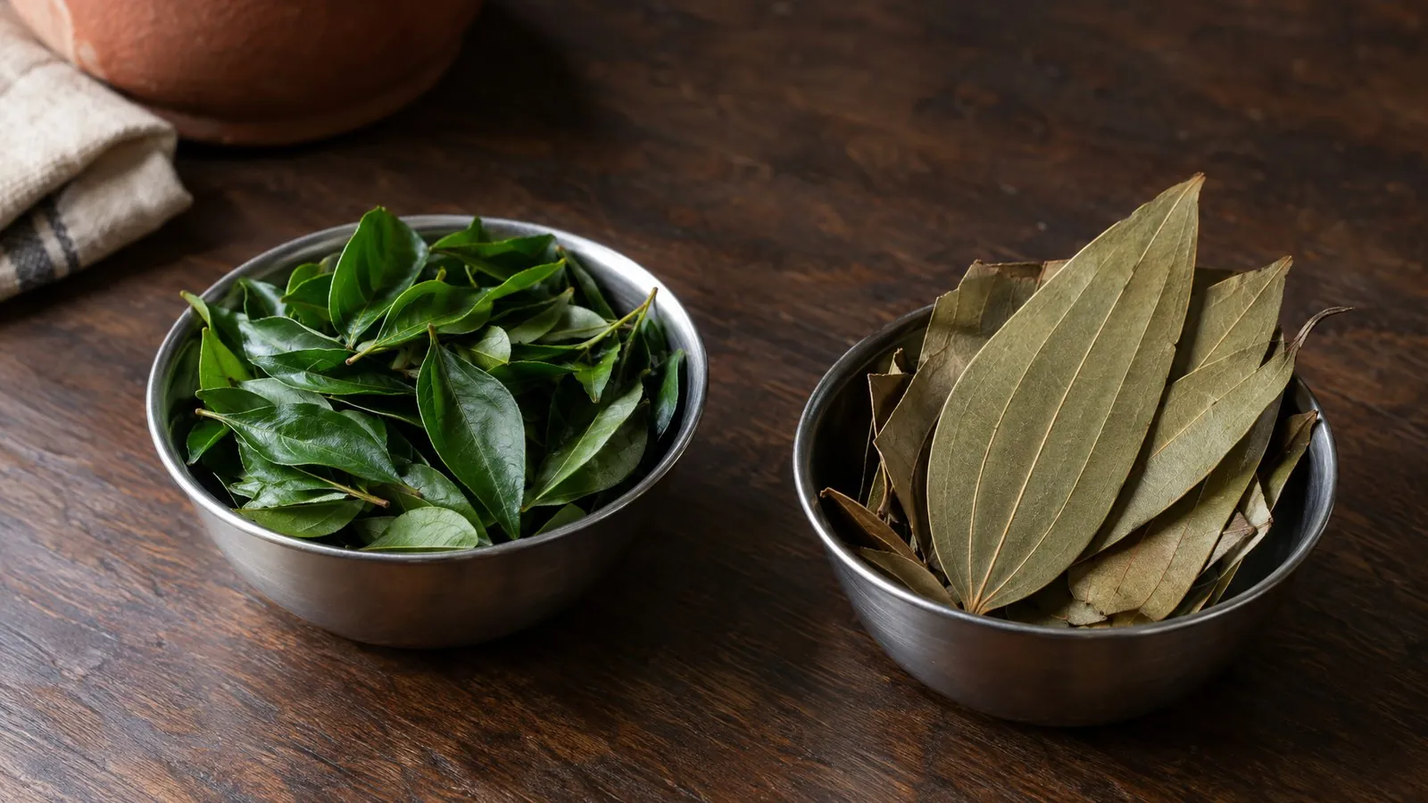 Difference between kadi patta and tej patta: taste and uses
