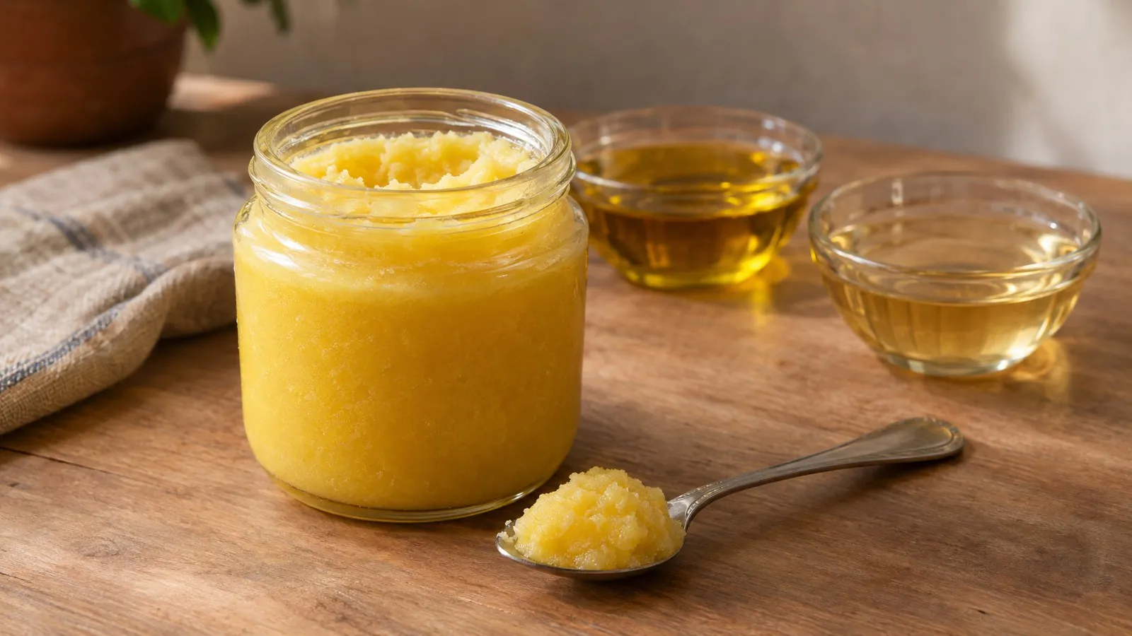 Desi ghee nutrition per 100 g: A2 ghee fat, protein and vitamins
