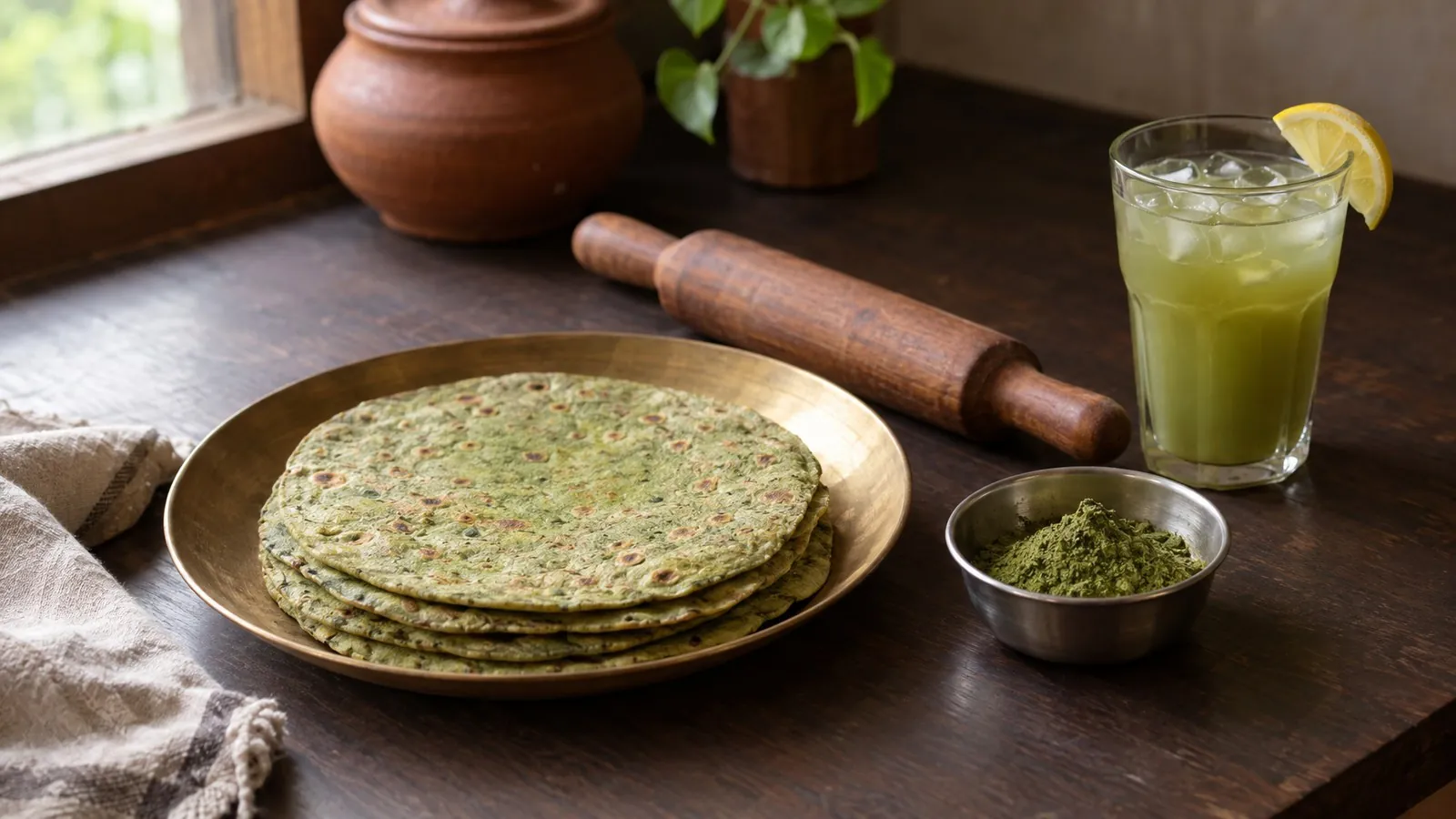 Green tea recipes: roti, porridge, oatmeal and iced tea