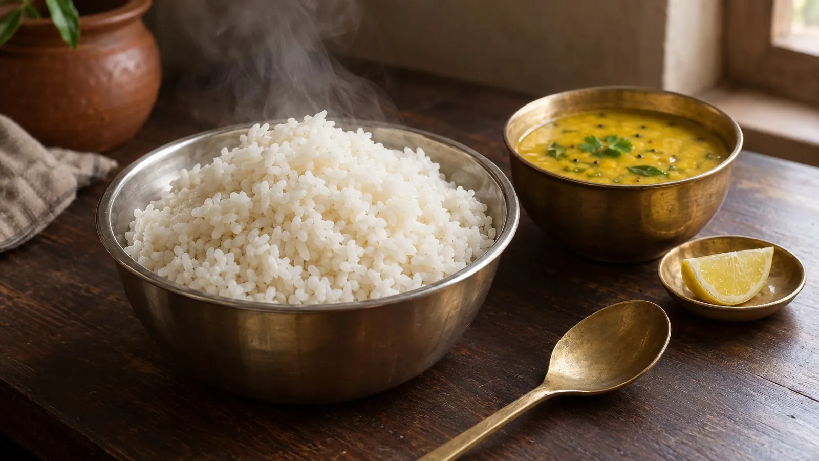 How to cook indrayani rice: water ratio, cooker timing, non-sticky
