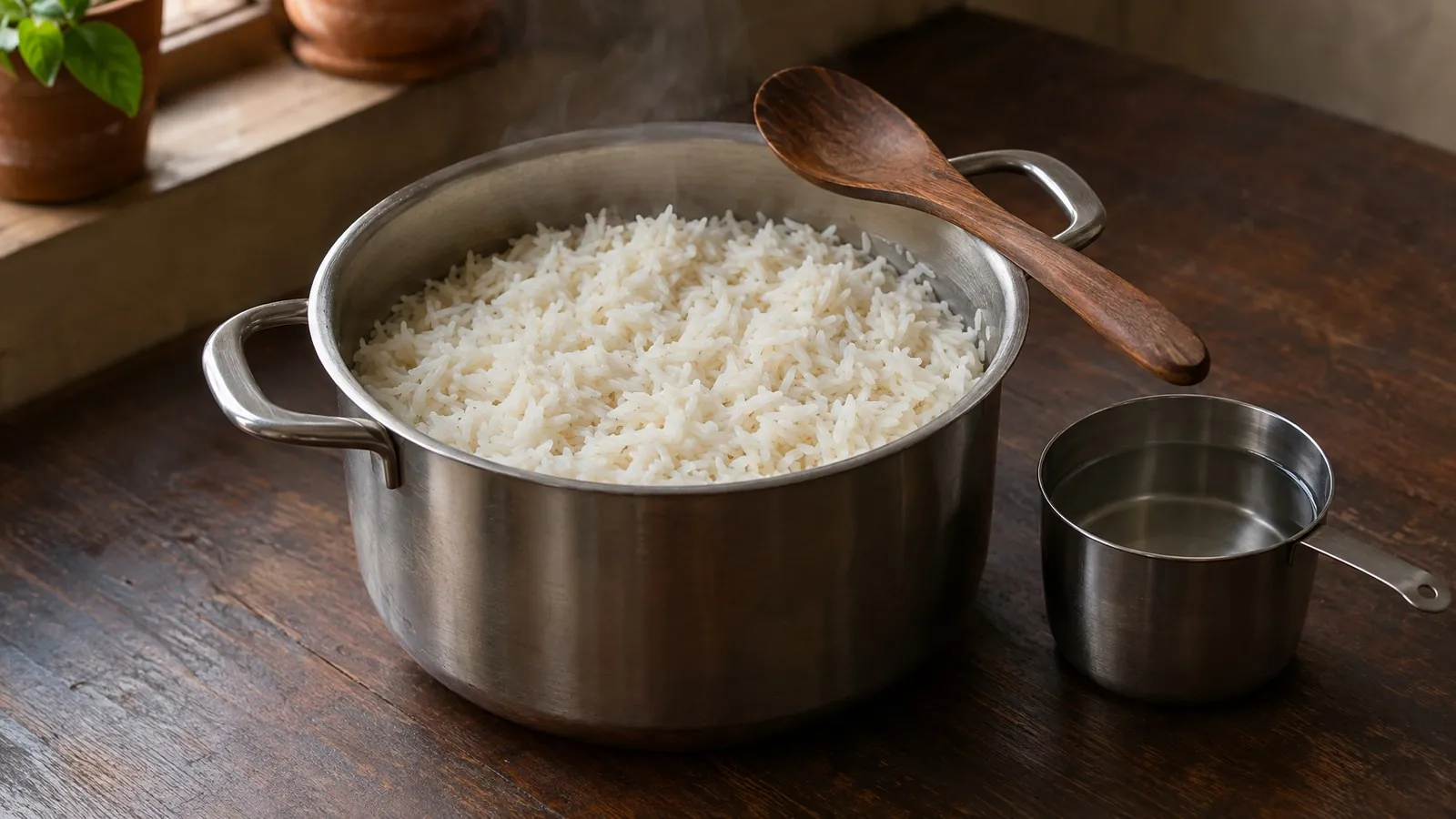 How to cook sona masoori rice: water ratio, whistles and timing