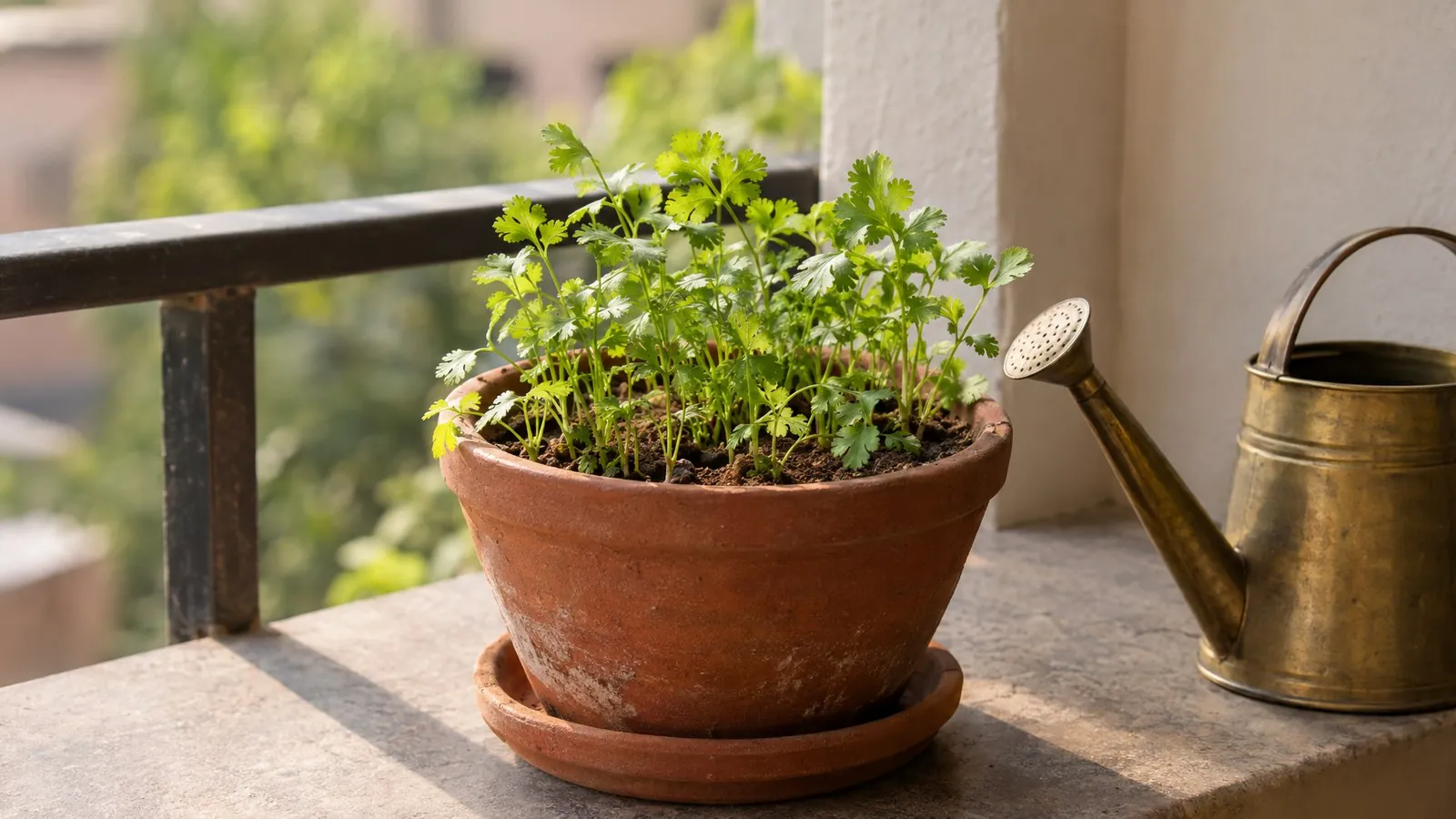 How to grow dhania (coriander) at home from seeds