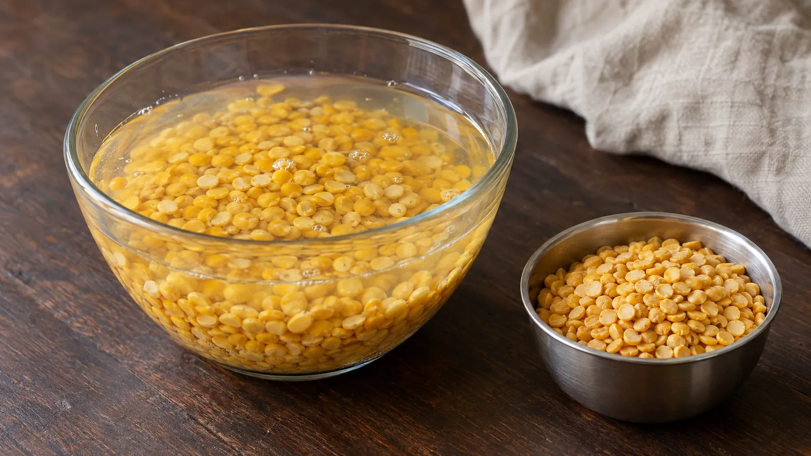 Chana dal soaked overnight: how long and why to soak