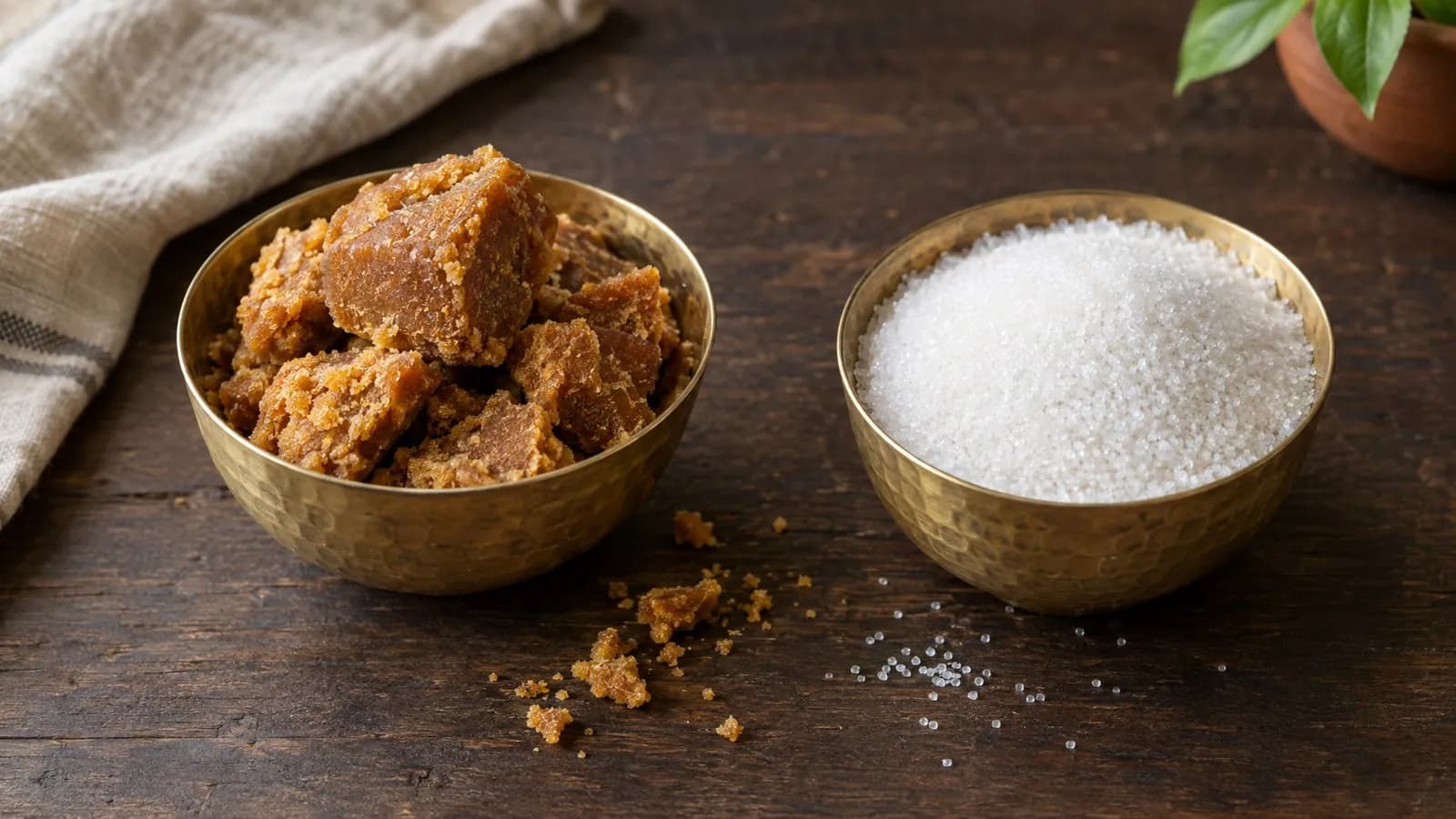 Jaggery vs sugar: nutrition, glycemic index, taste and which to choose