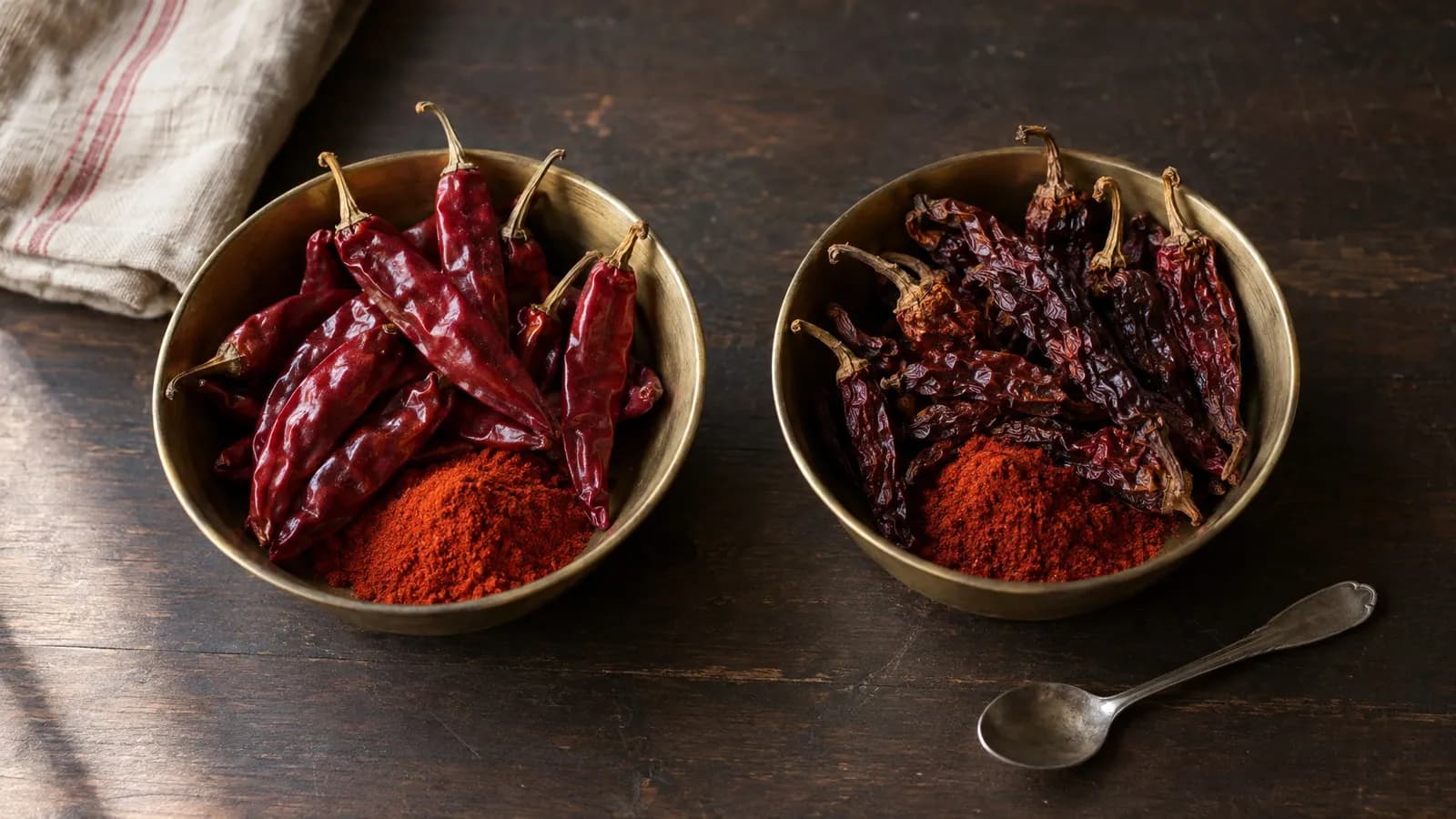 Difference between kashmiri lal mirch and lal mirch: heat and colour