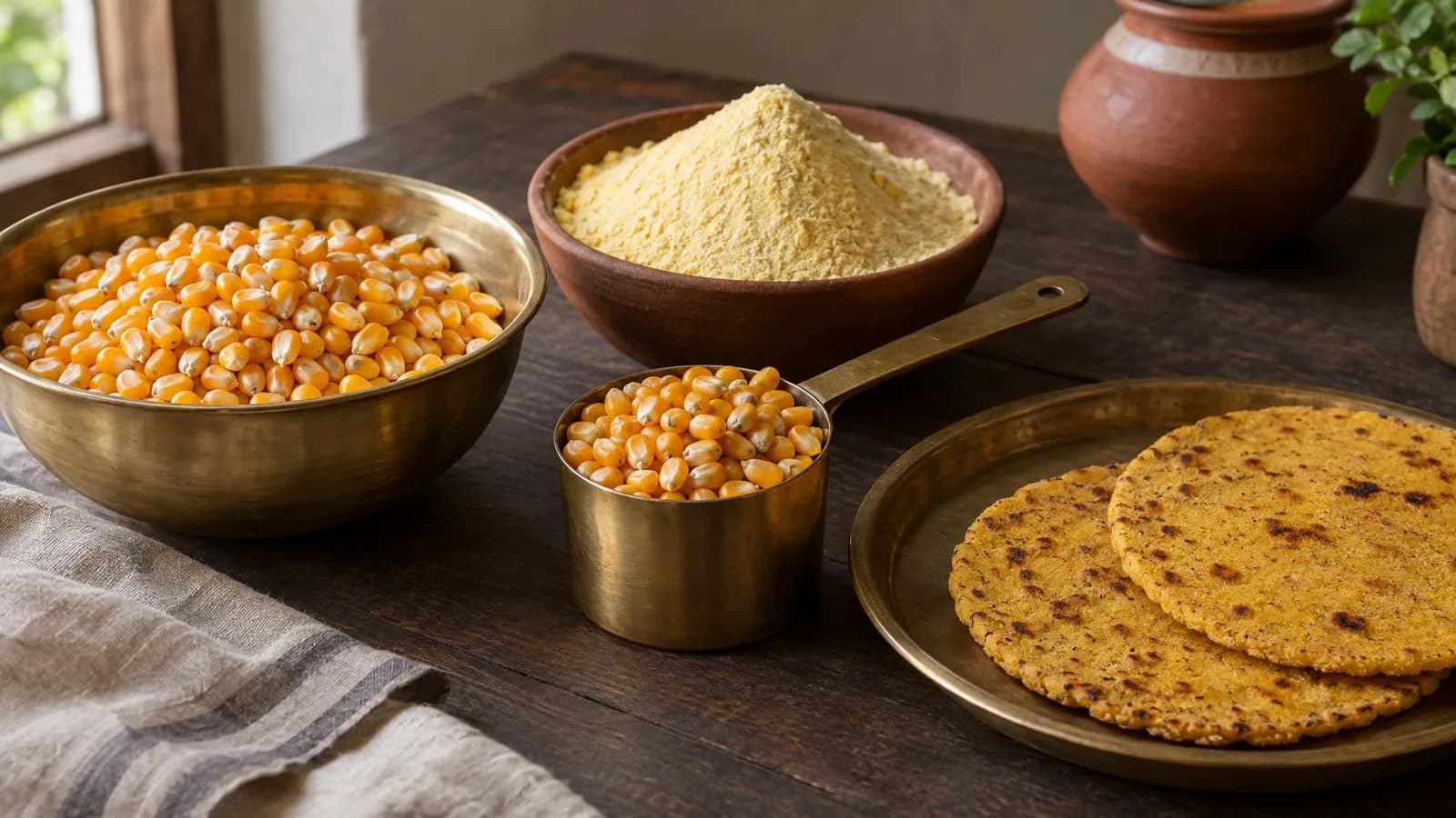 Makki nutritional value per 100g: calories, protein, fibre and GI