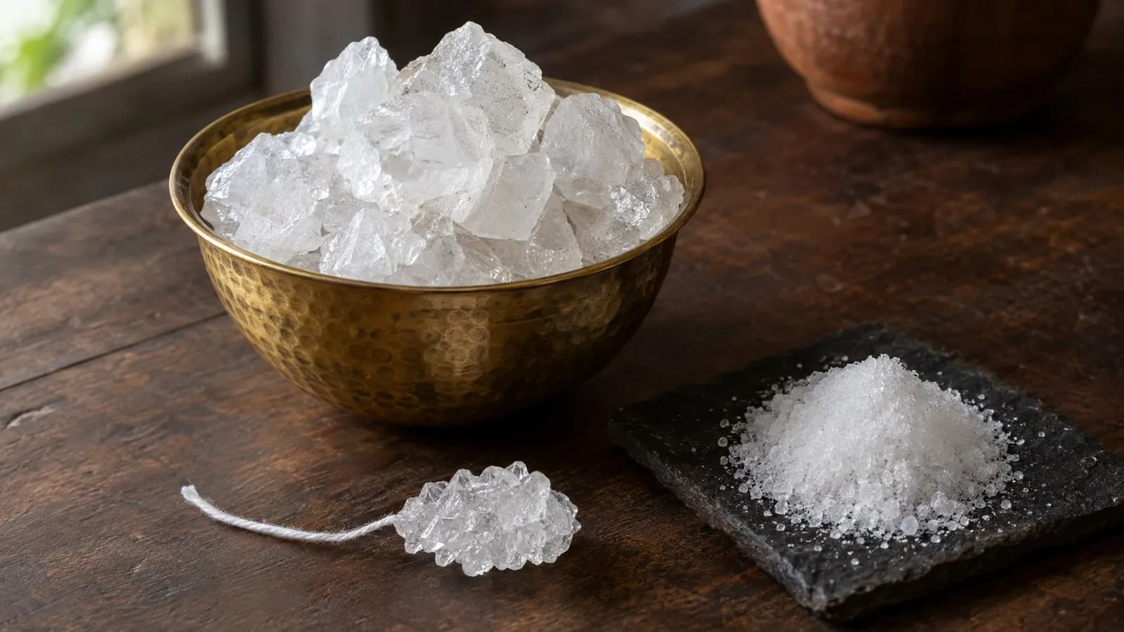Mishri in English, Hindi and Indian languages (rock sugar)