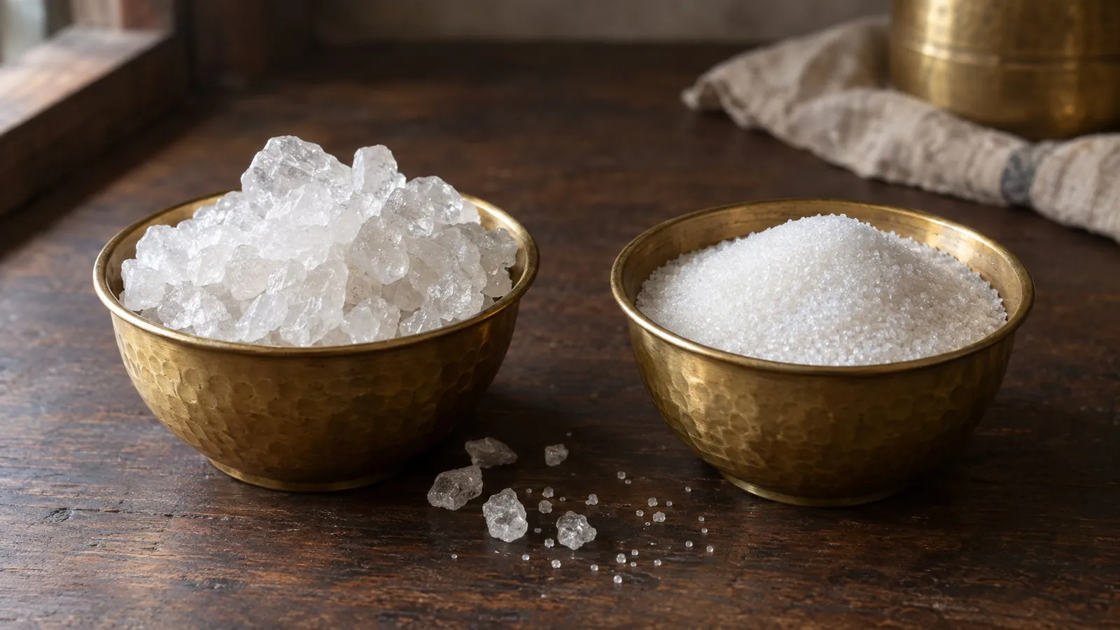 Mishri vs sugar: difference, calories and which to choose