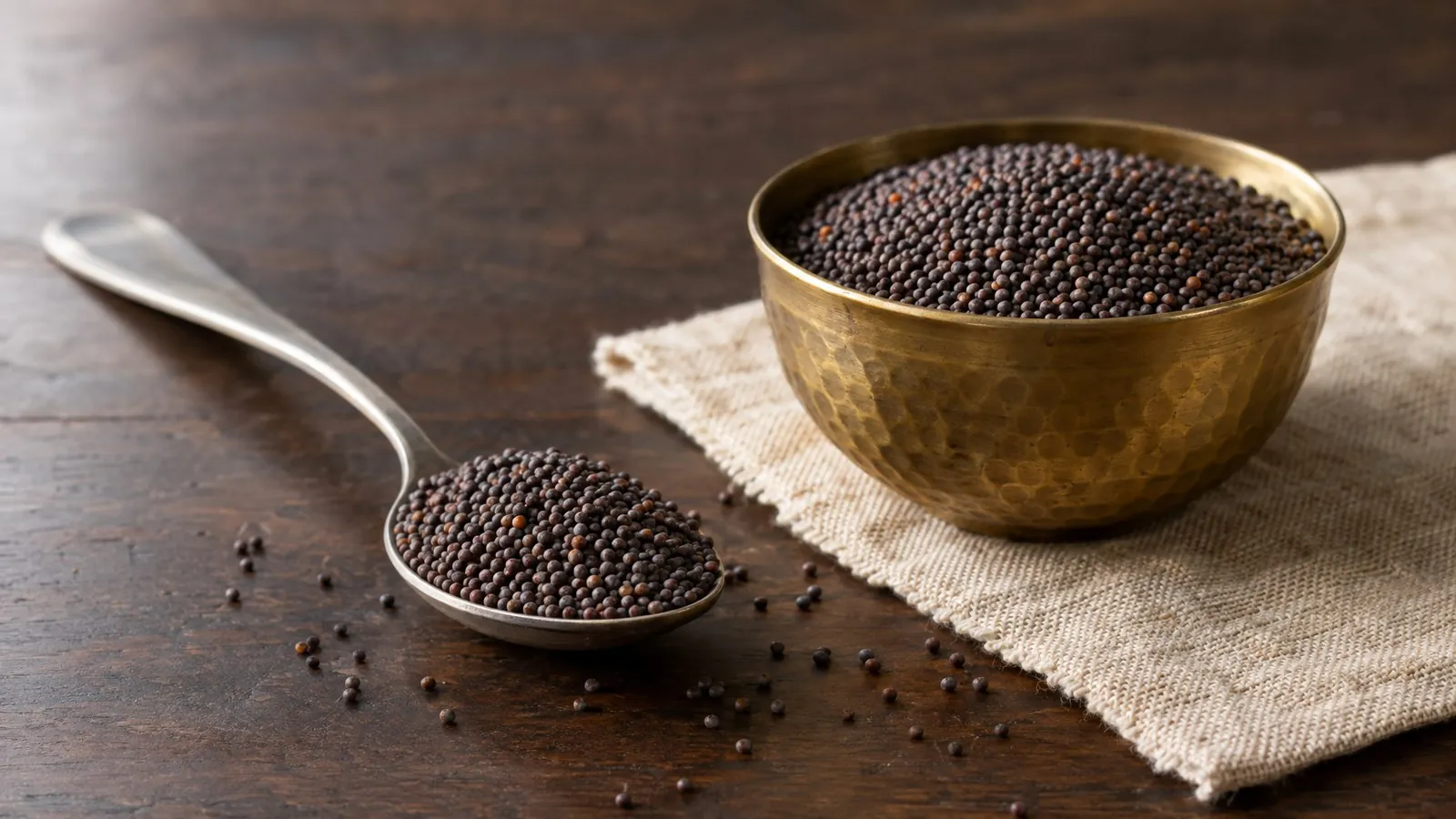 Mustard seeds nutritional value per 100g: calories, protein and more