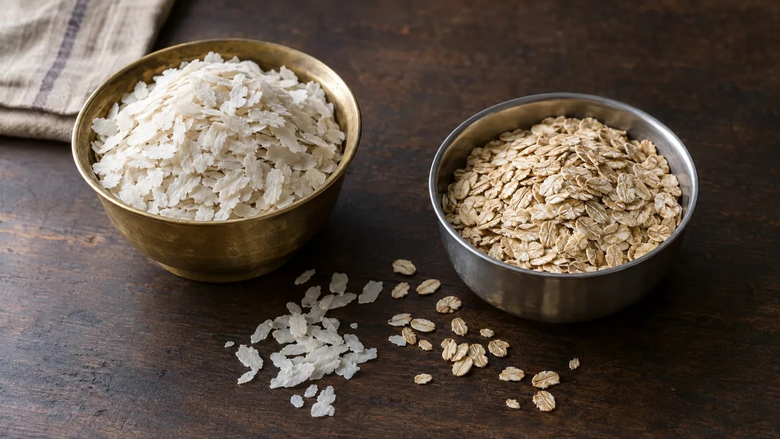Poha vs oats: nutrition per 100 g and per serving, side by side