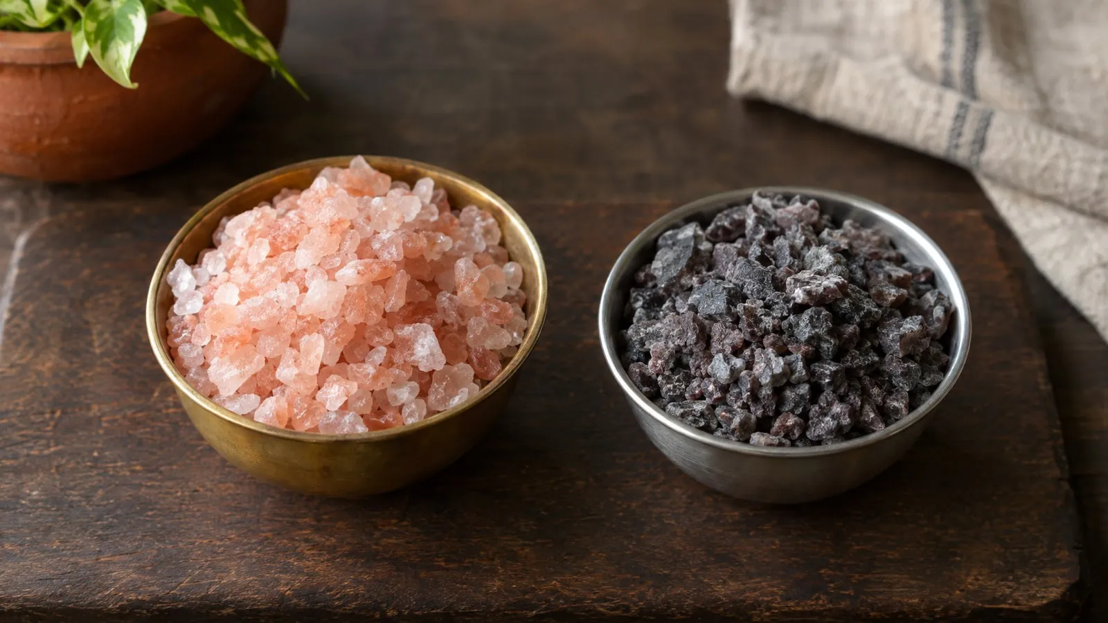 Rock salt vs black salt (kala namak): difference and which to use