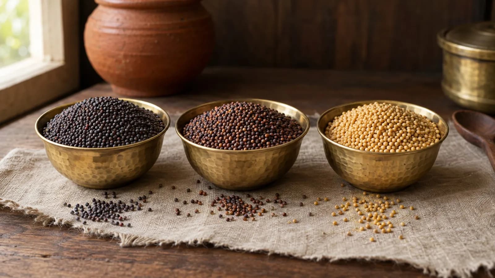 Mustard seeds types: yellow vs black, big vs small and which to use