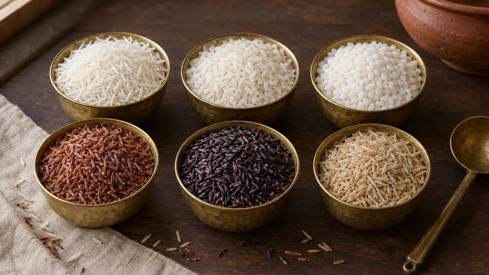Types of rice in India: basmati, sona masoori, indrayani and GI