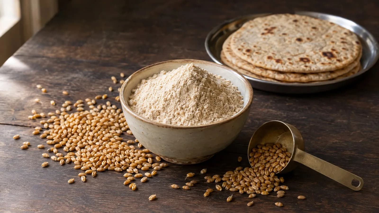 Gehu atta (wheat flour): names, nutrition, benefits and how to cook it