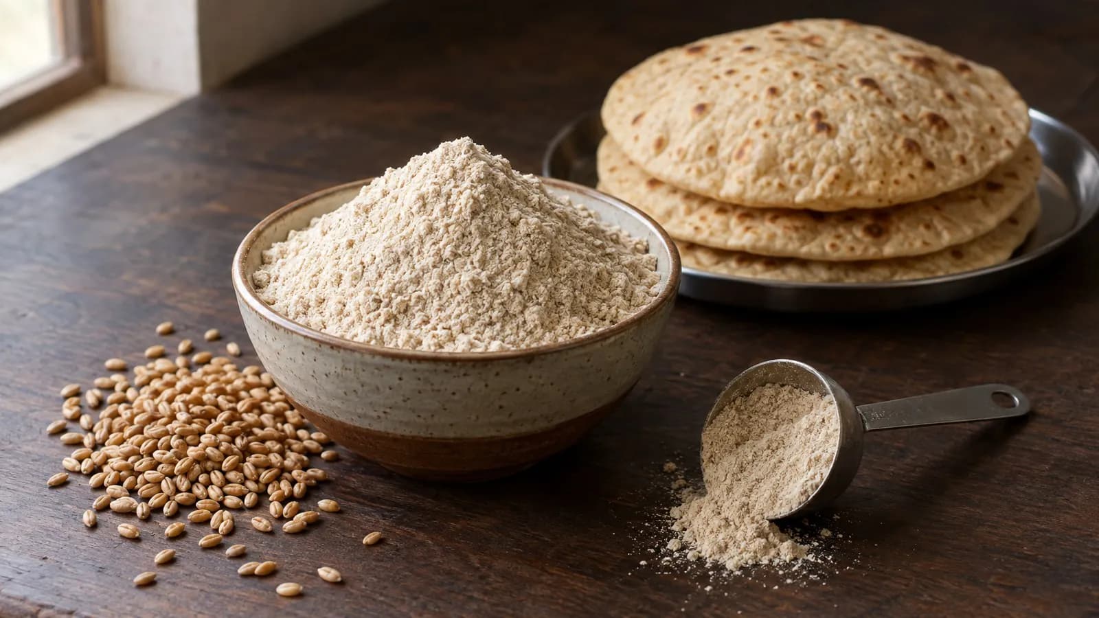 Is sharbati atta good for diabetes? GI and roti numbers