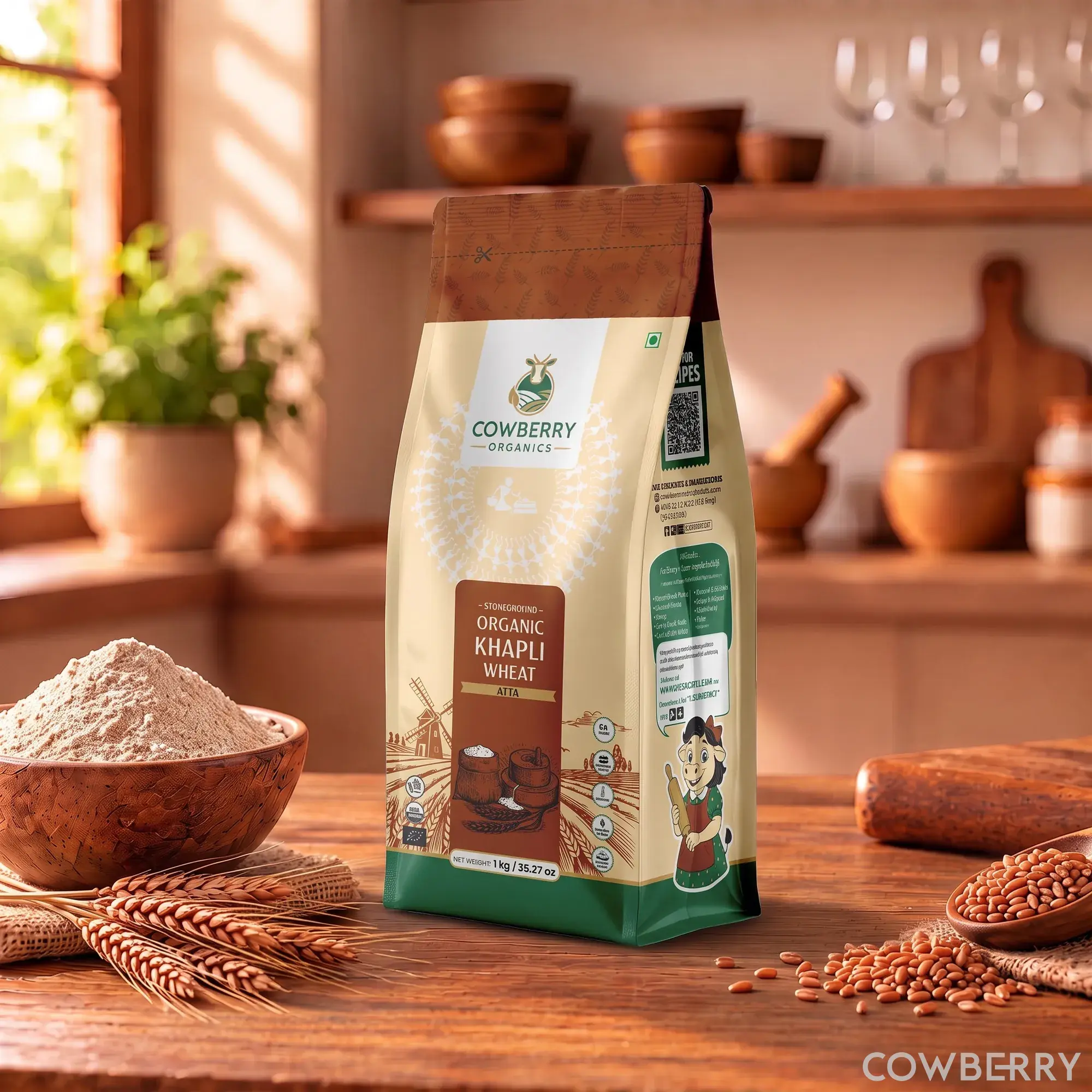 Organic Khapli Wheat Flour