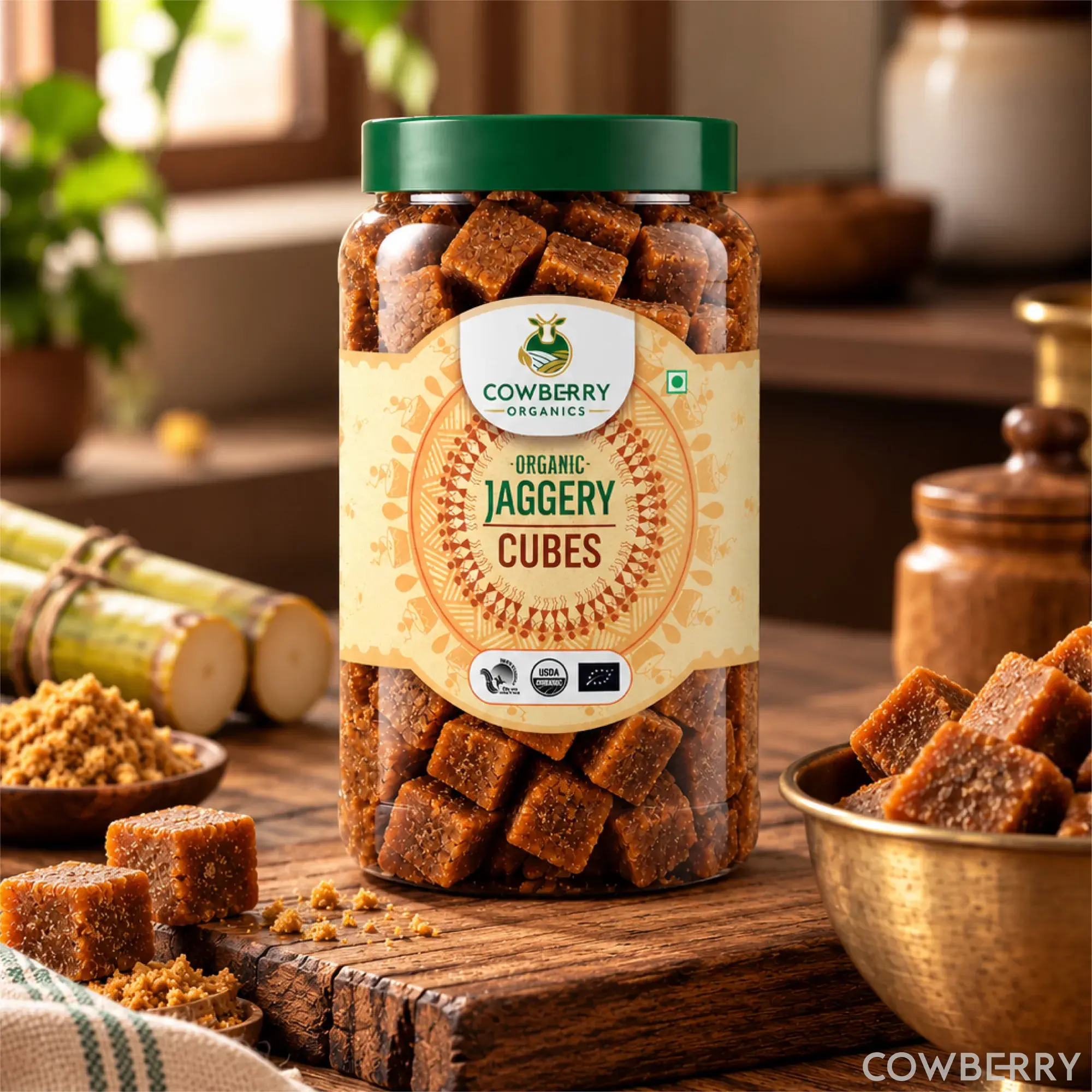 Organic Jaggery Cubes