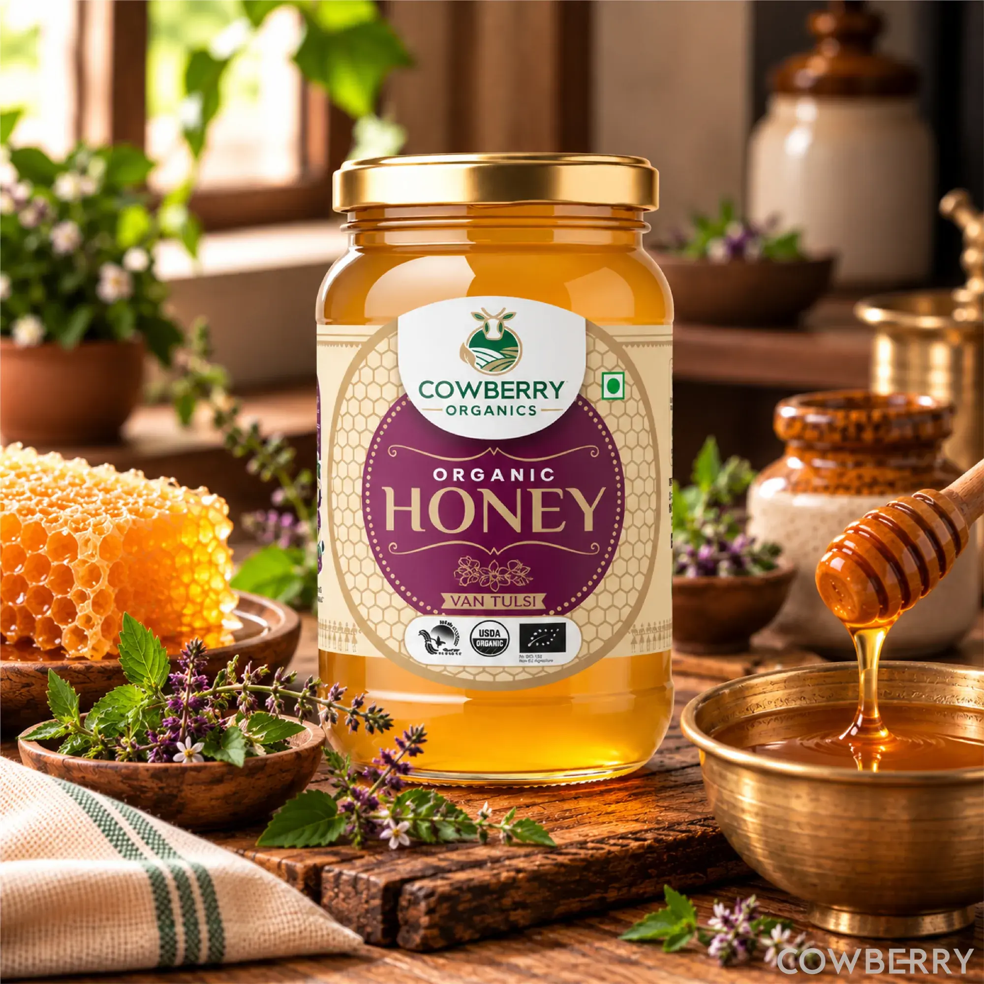 Organic Tulsi Honey