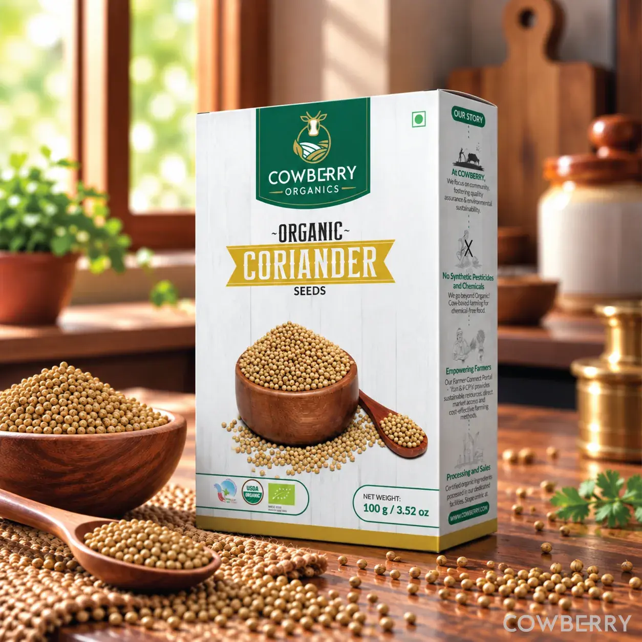 Organic Coriander Seeds