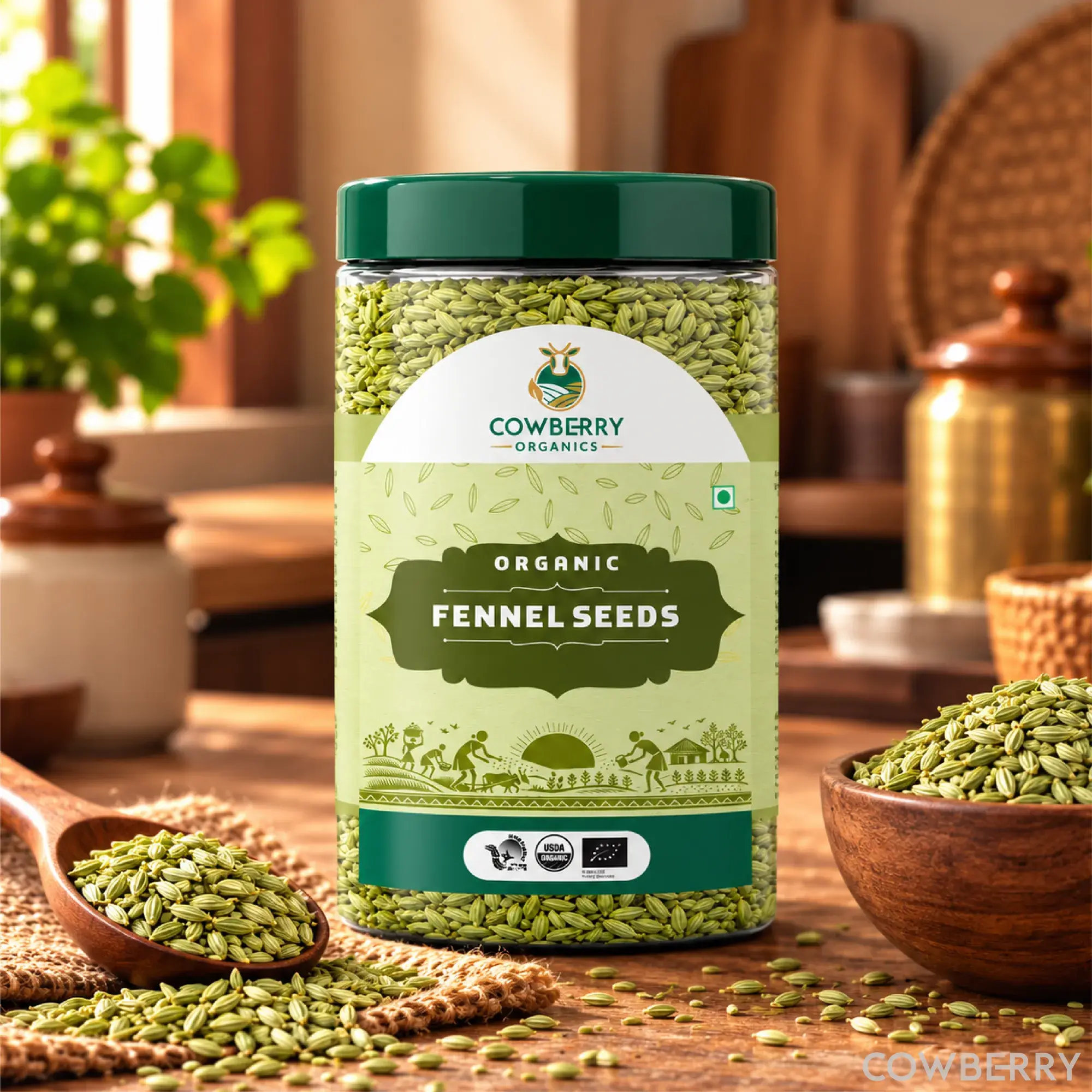 Organic Fennel Seeds