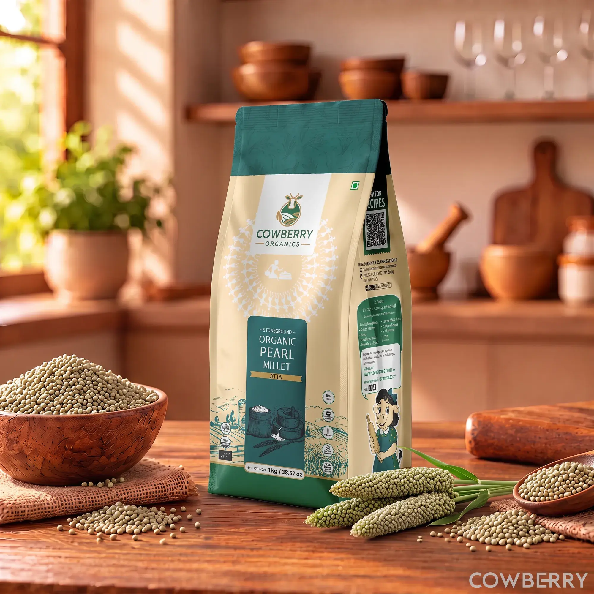 Organic Pearl Millet (Bajra) Flour