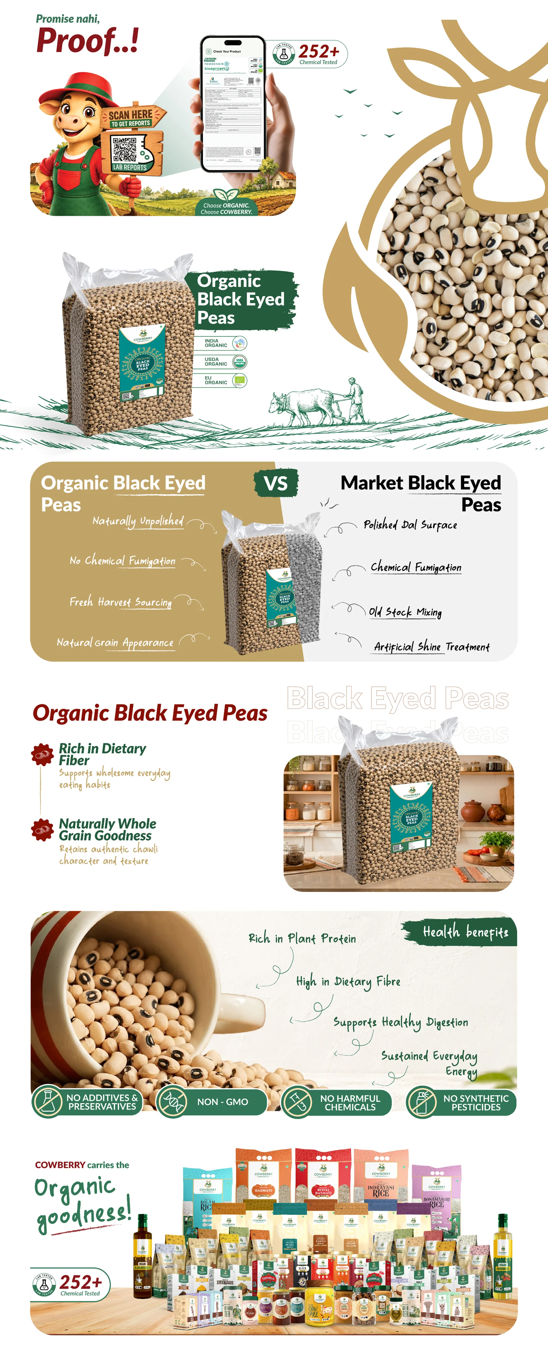 Organic Black Eyed Peas (Lobia) banner
