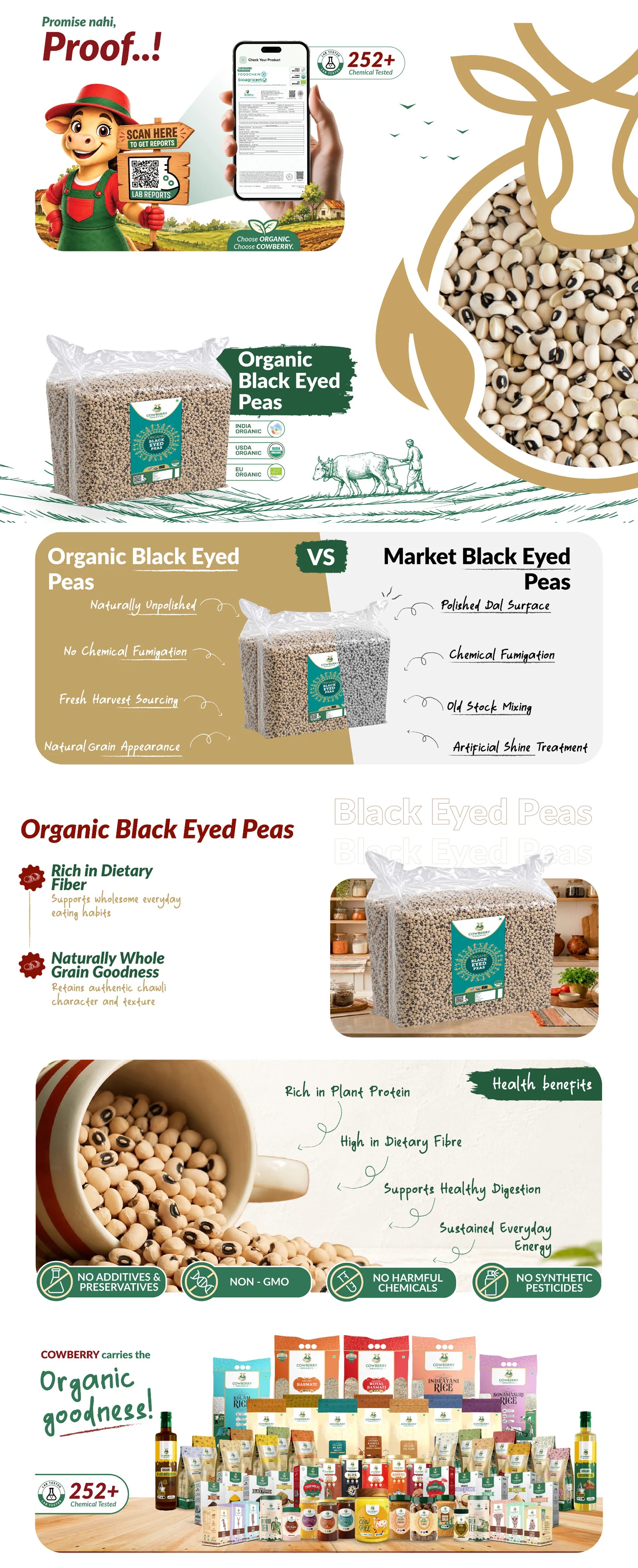 Organic Black Eyed Peas (Lobia) banner