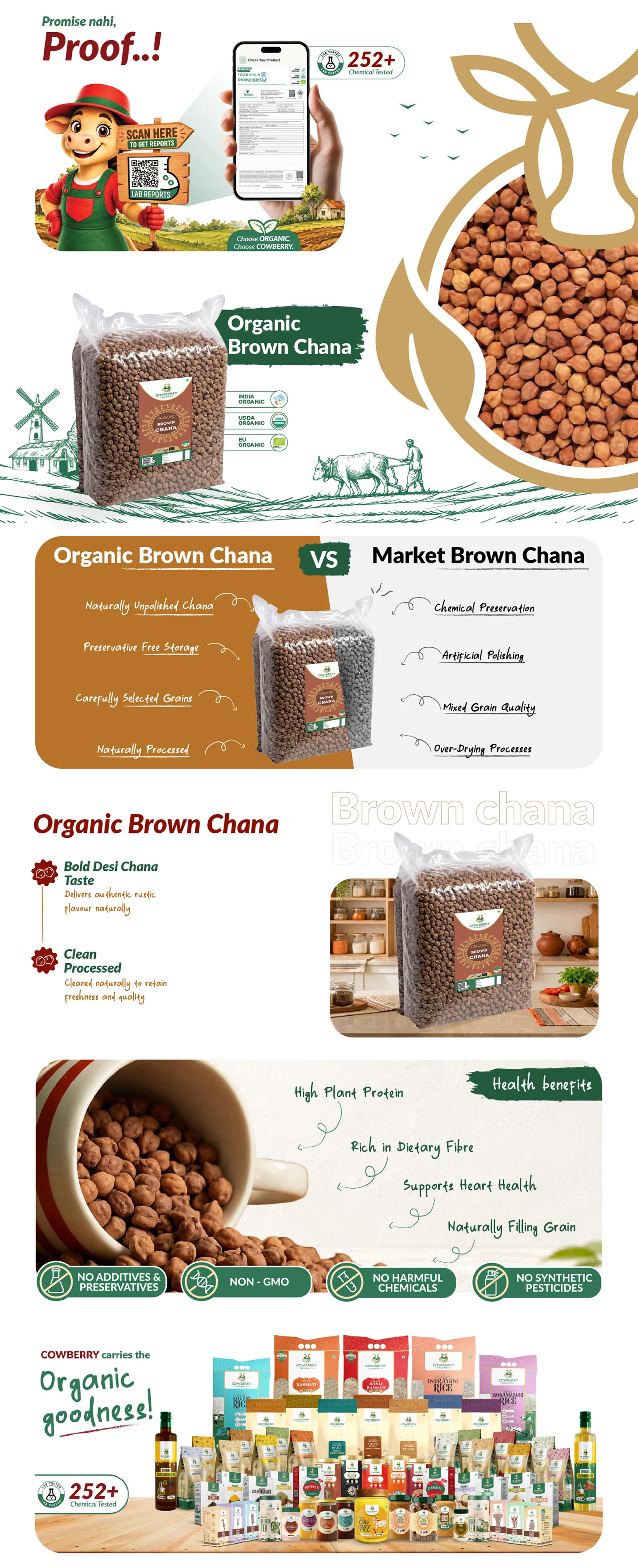 Organic Brown Chana banner