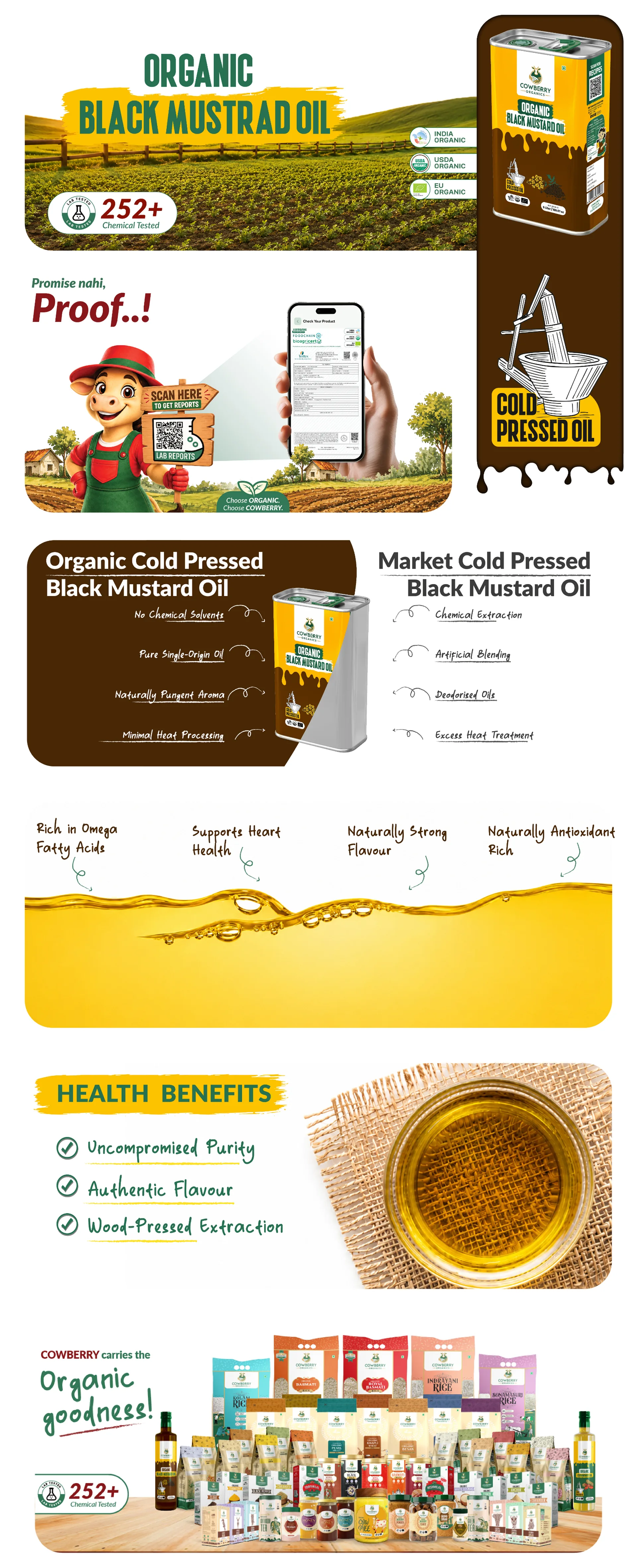 Organic Cold Pressed Mustard Oil banner