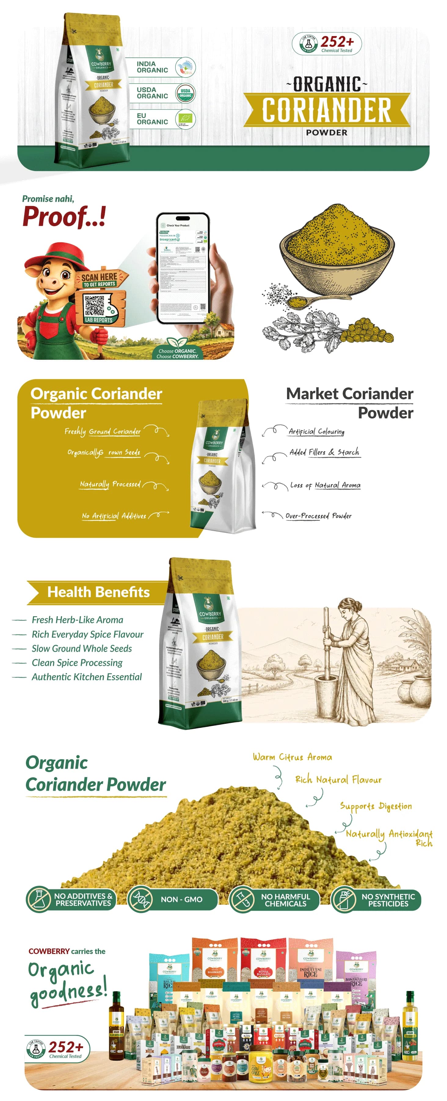 Organic Coriander Powder banner