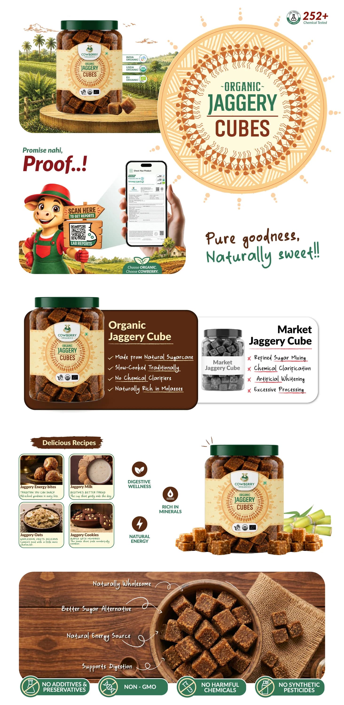 Organic Jaggery Cubes banner
