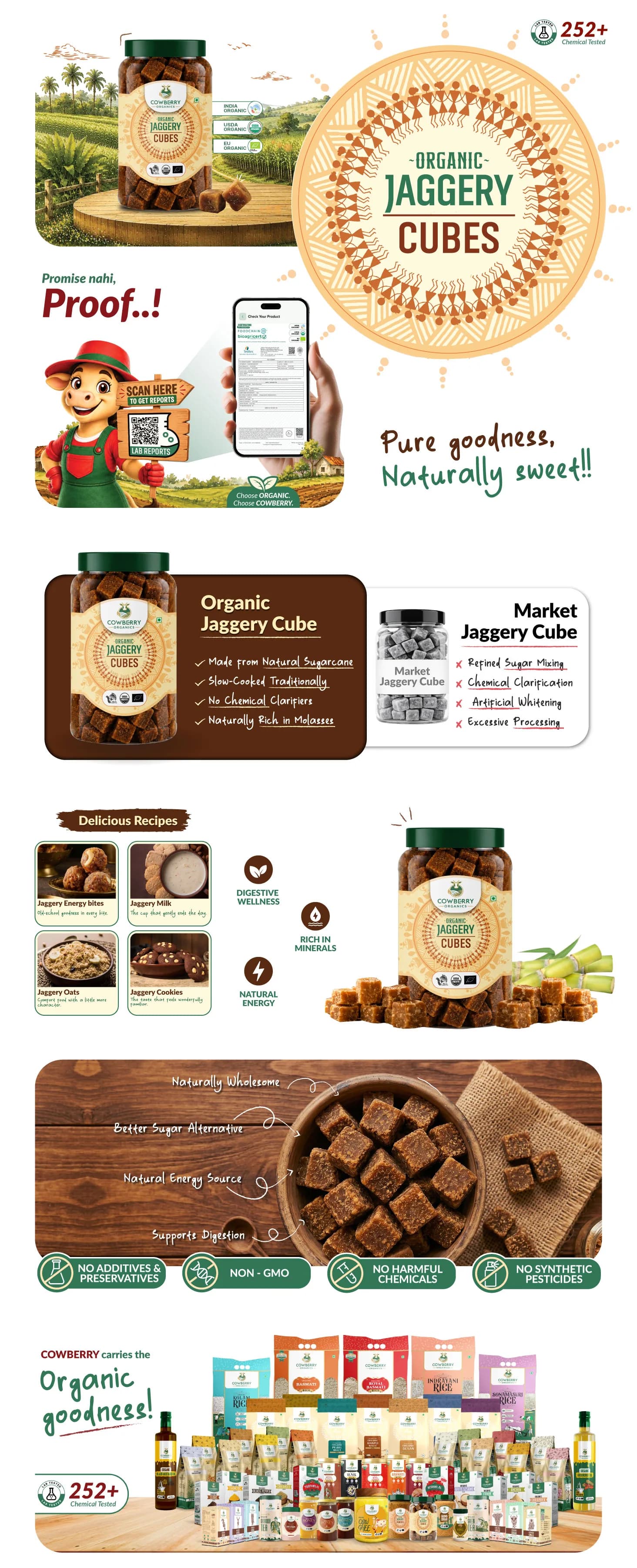 Organic Jaggery Cubes banner