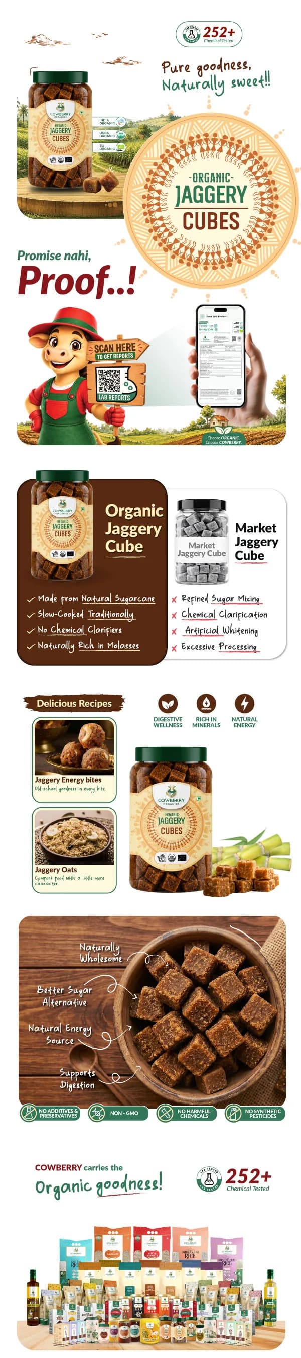 Organic Jaggery Cubes banner