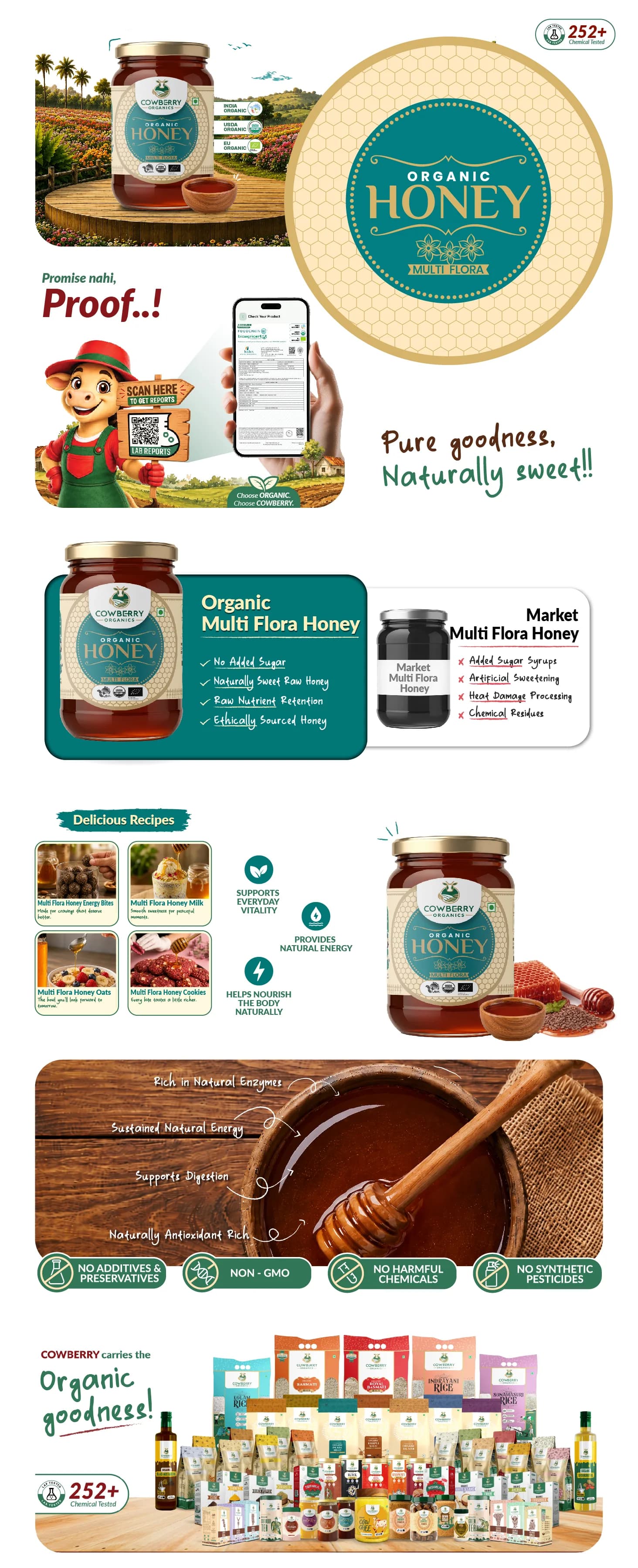 Organic Multiflora Honey banner