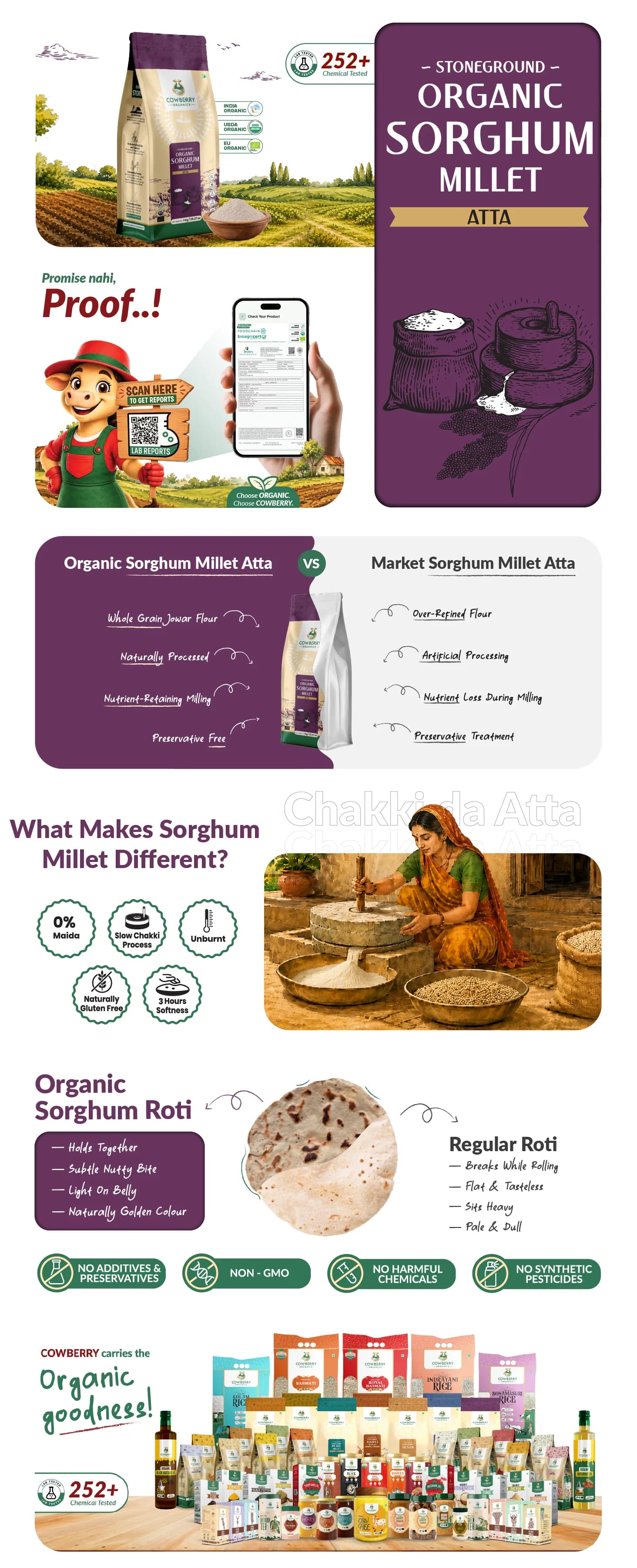 Organic Sorghum (Jowar) Flour banner