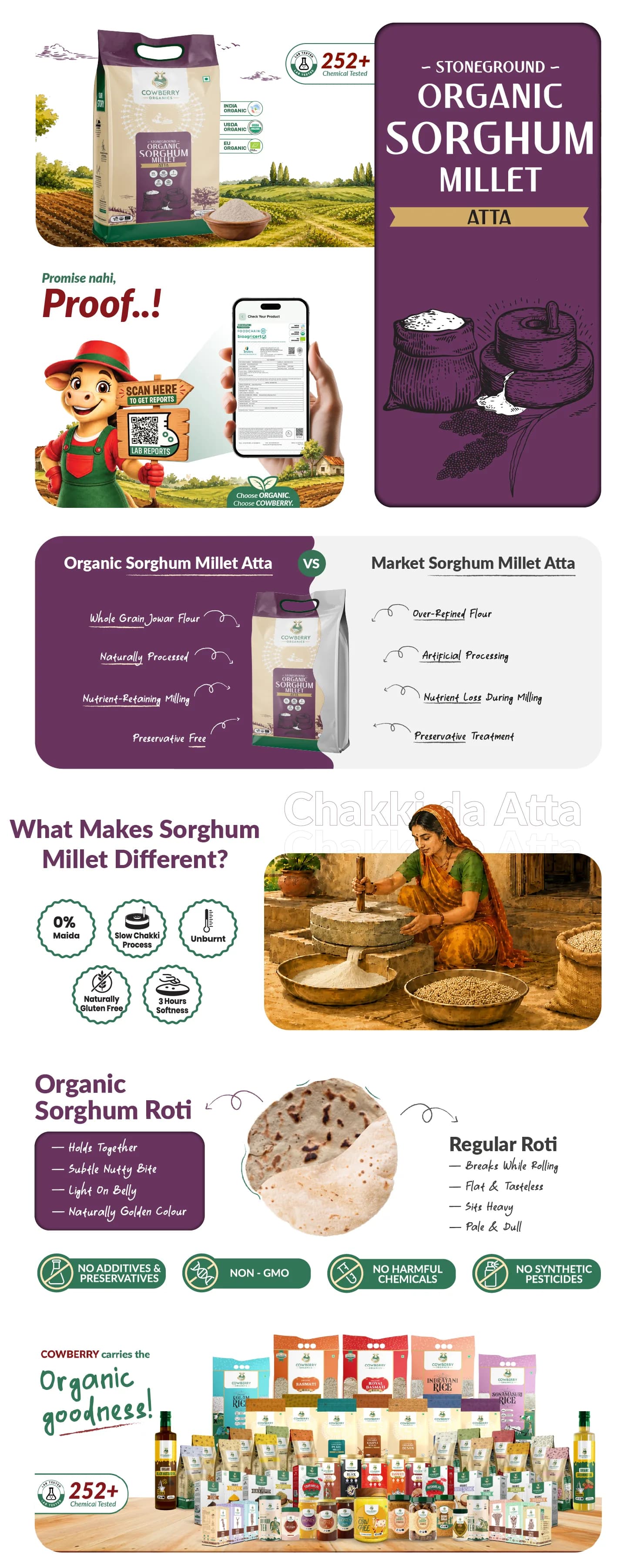 Organic Sorghum (Jowar) Flour banner