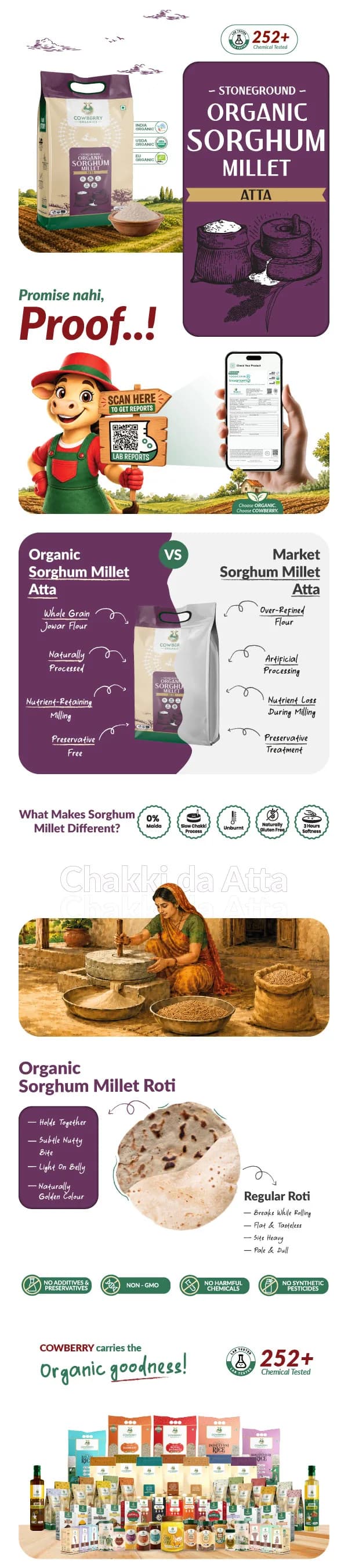 Organic Sorghum (Jowar) Flour banner