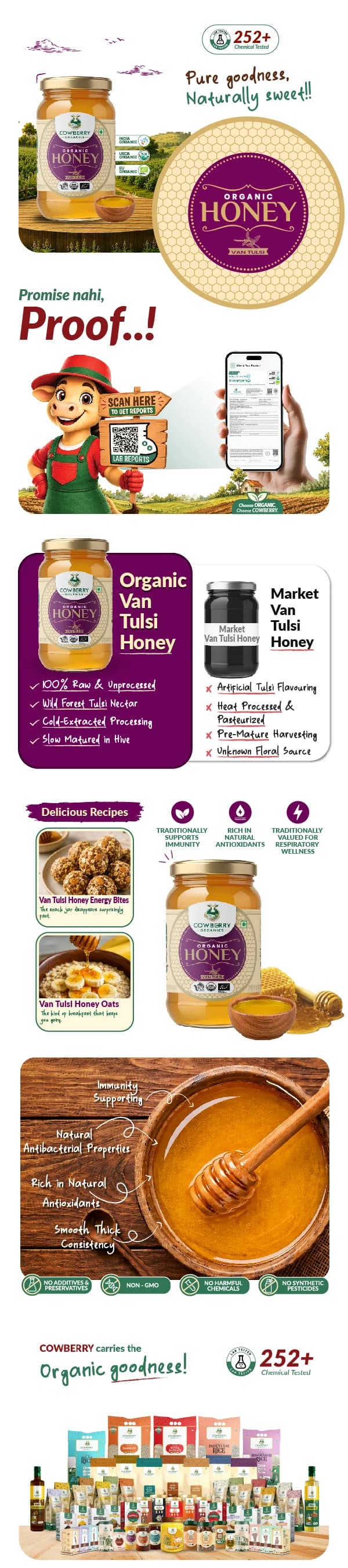 Organic Tulsi Honey banner