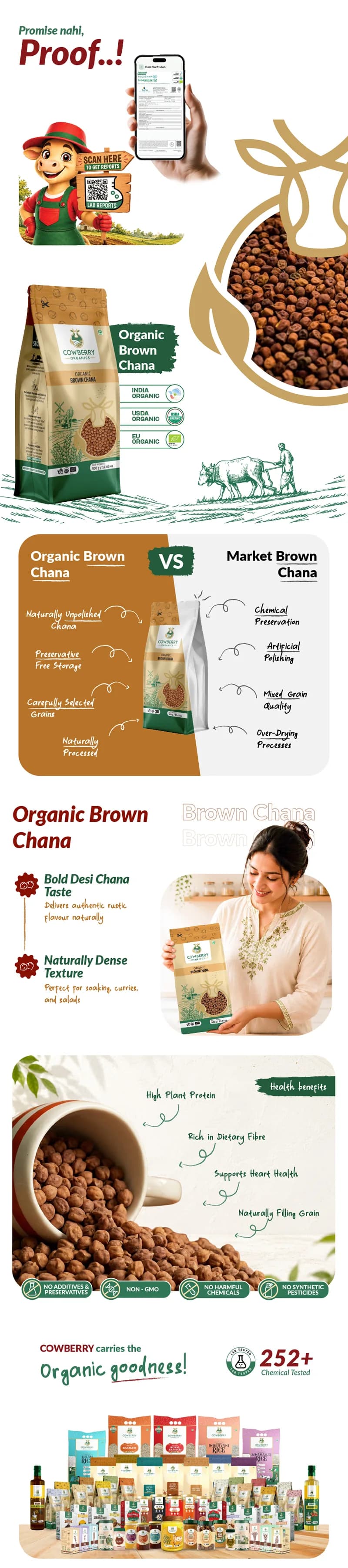 Organic Brown Chana banner